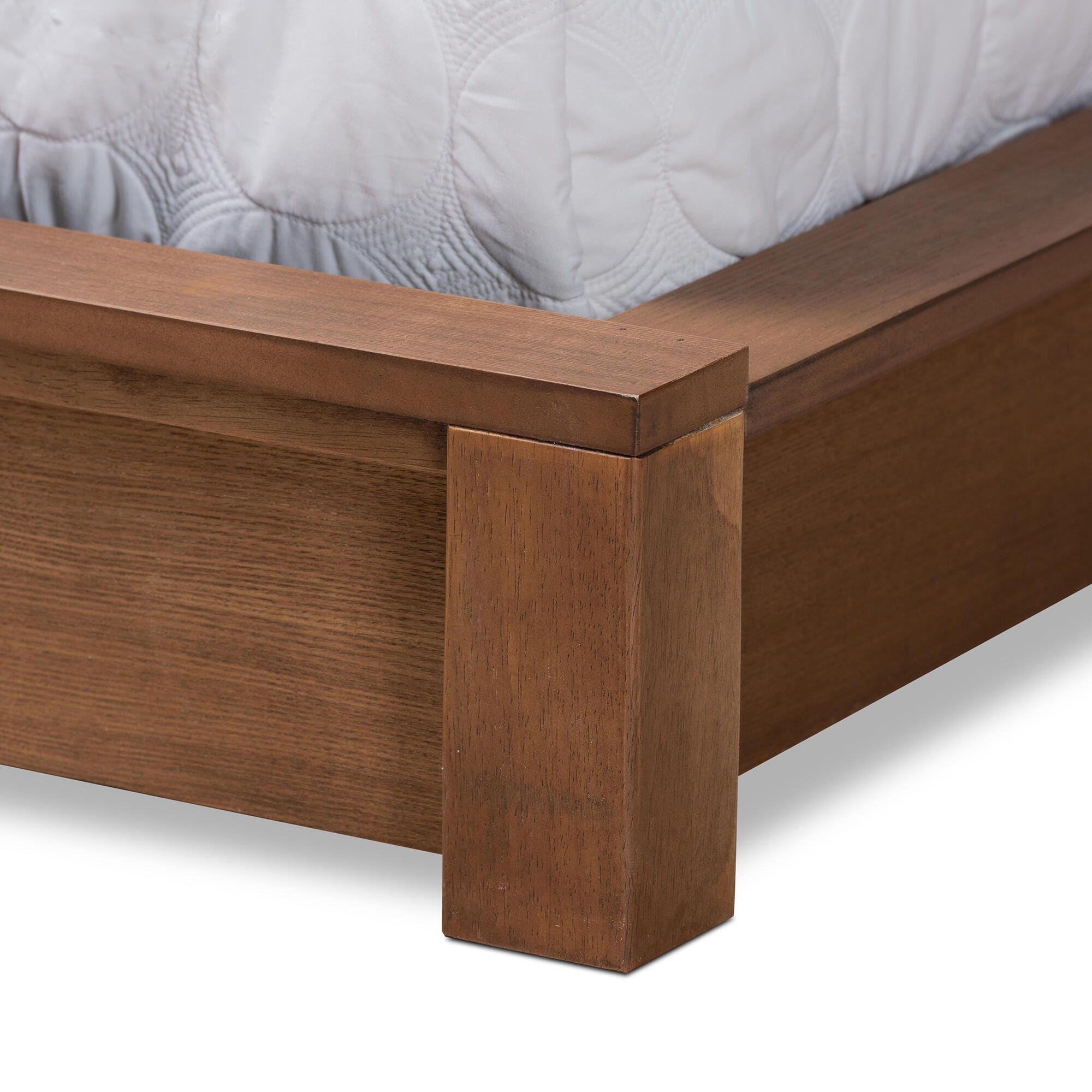 Baxton Studio Elina King Platform Bed With Storage, , large