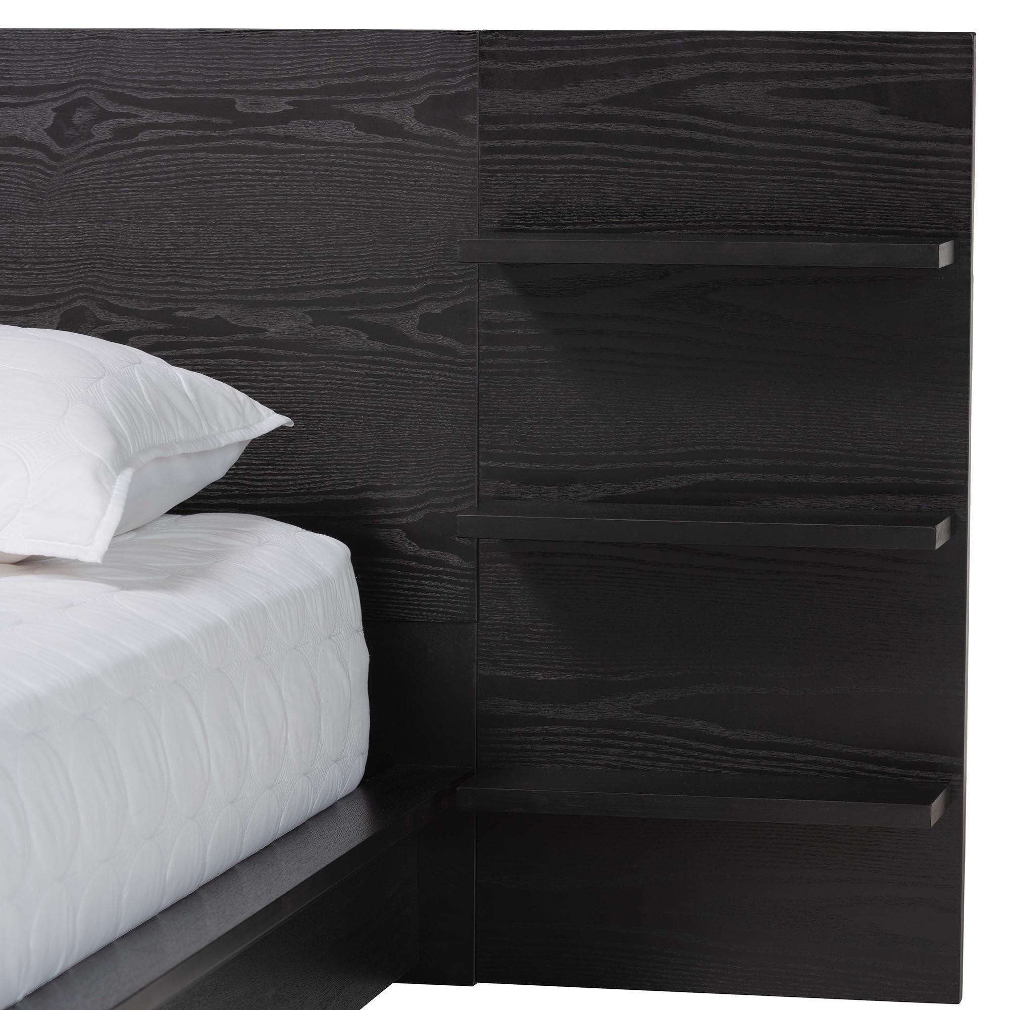 Baxton Studio Elina Queen Platform Bed With Storage, , large