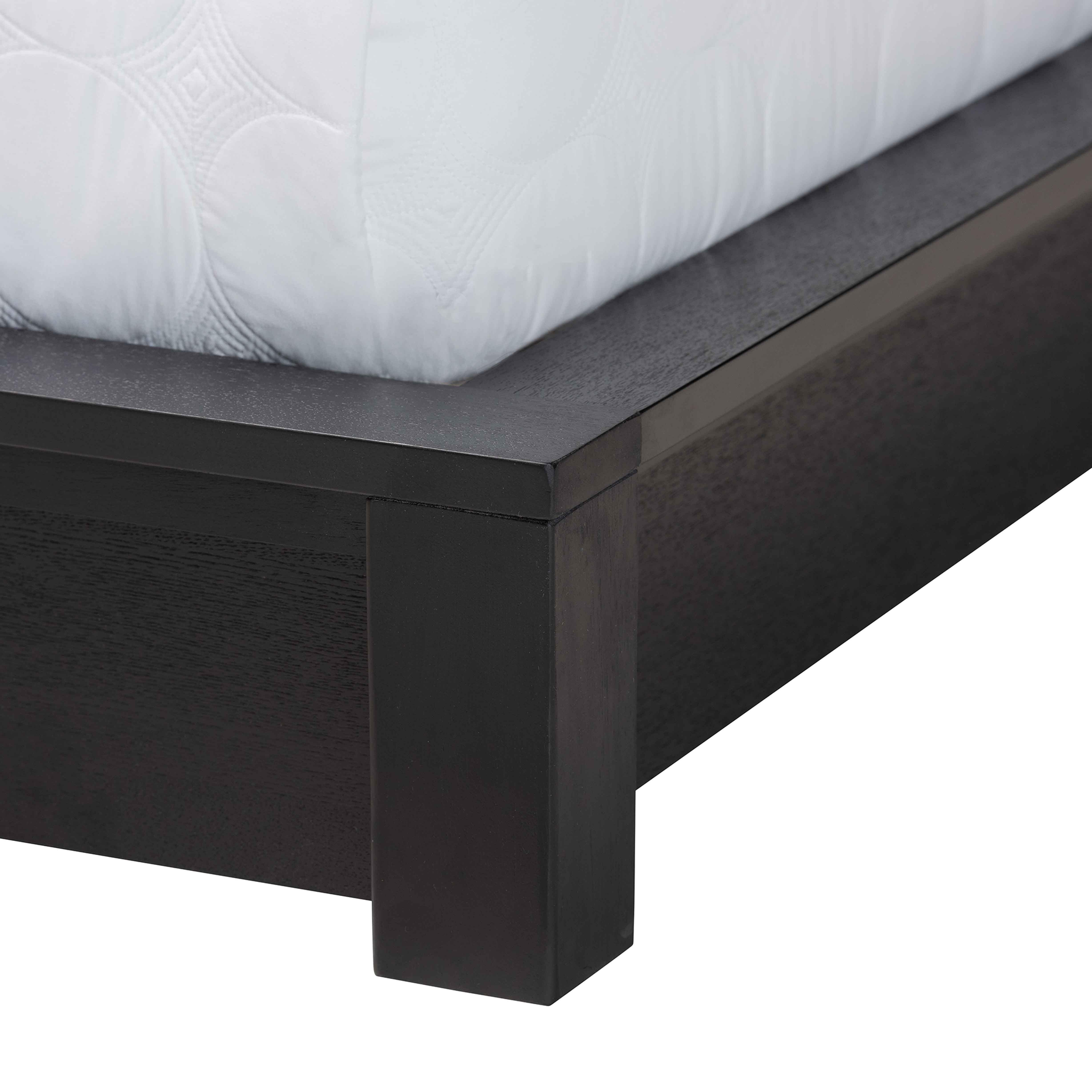 Baxton Studio Elina Queen Platform Bed With Storage, , large