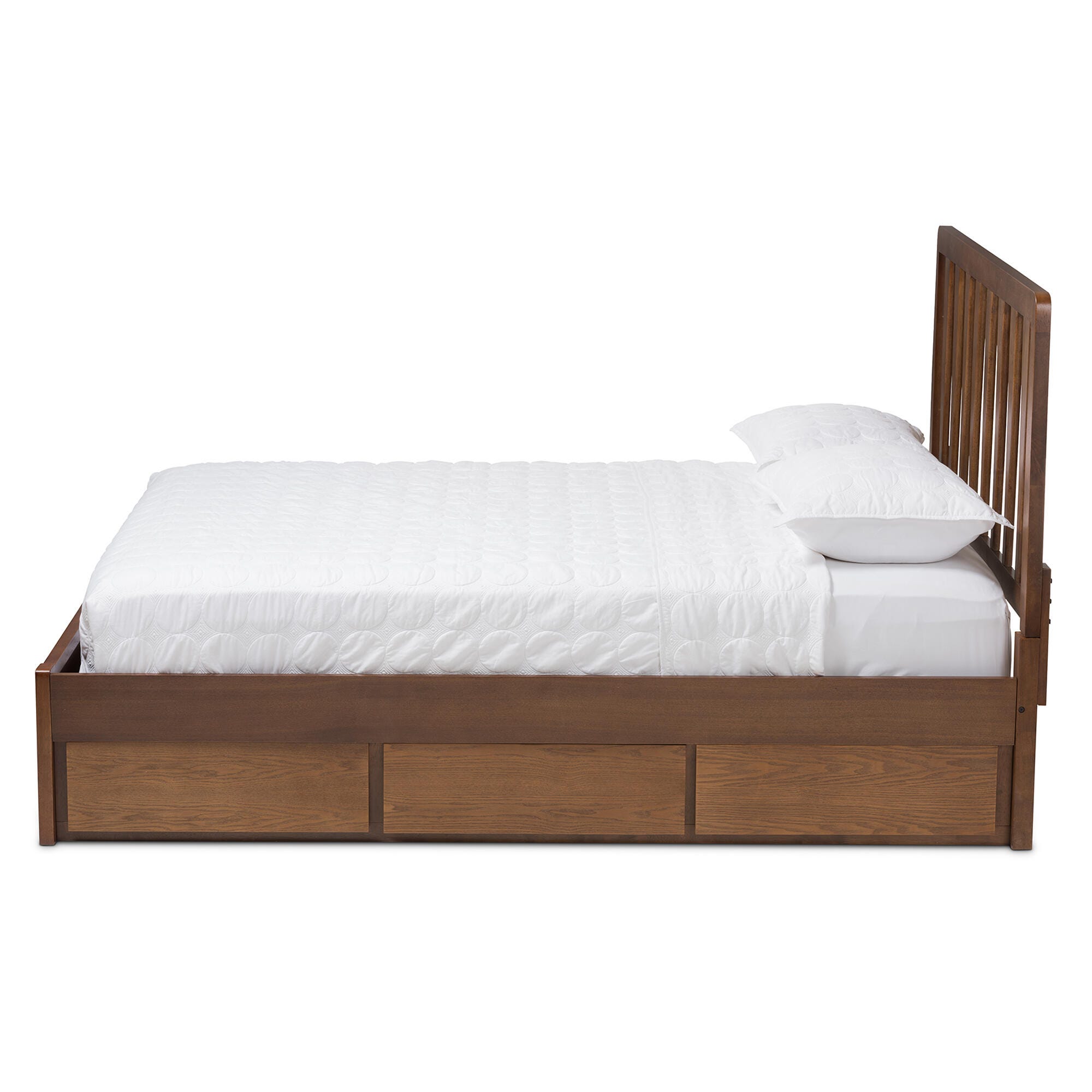 Baxton Studio Raurey Queen Platform Bed With Storage, , large
