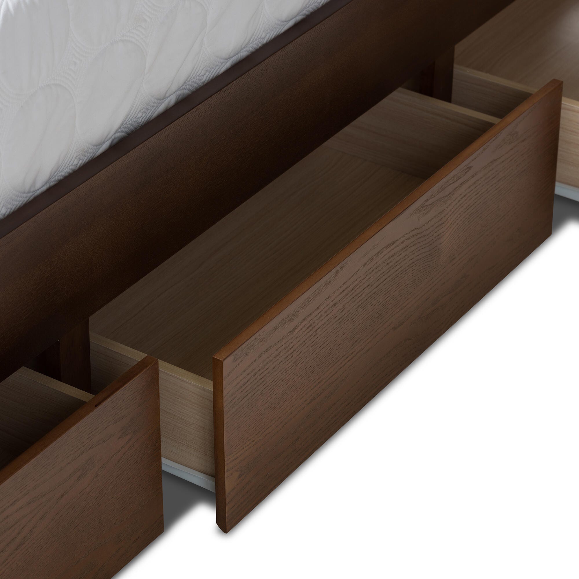 Baxton Studio Raurey Queen Platform Bed With Storage, , large