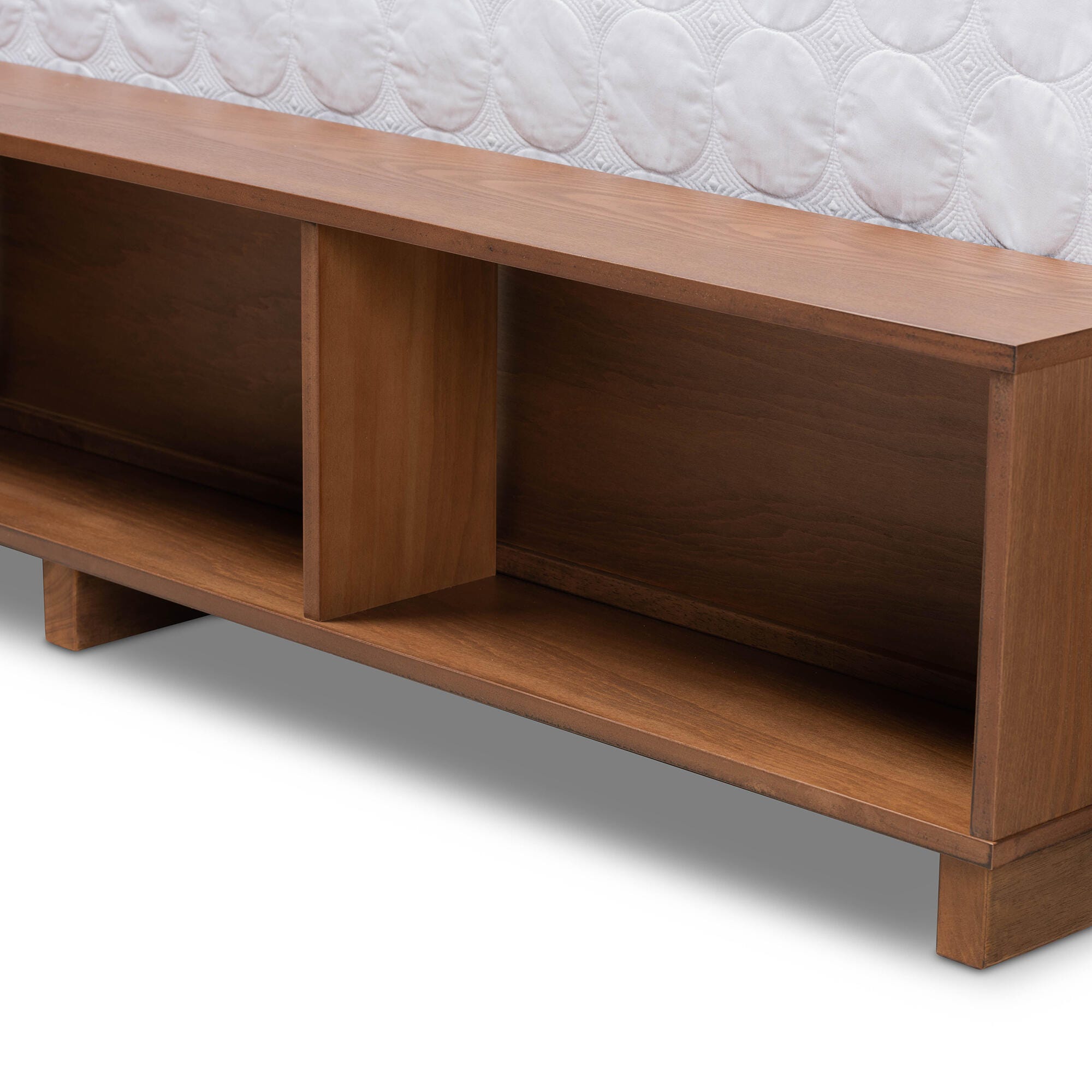 Baxton Studio Tamsin Queen Platform Bed With Storage, , large