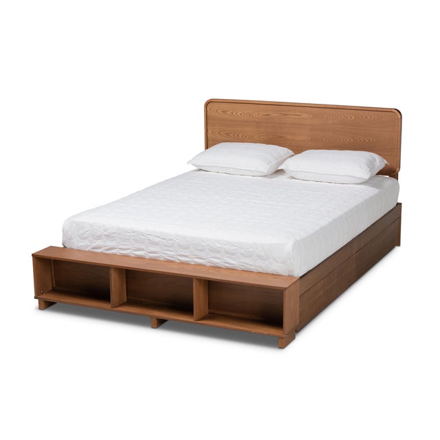 Baxton Studio Vita Full Platform Bed With Storage