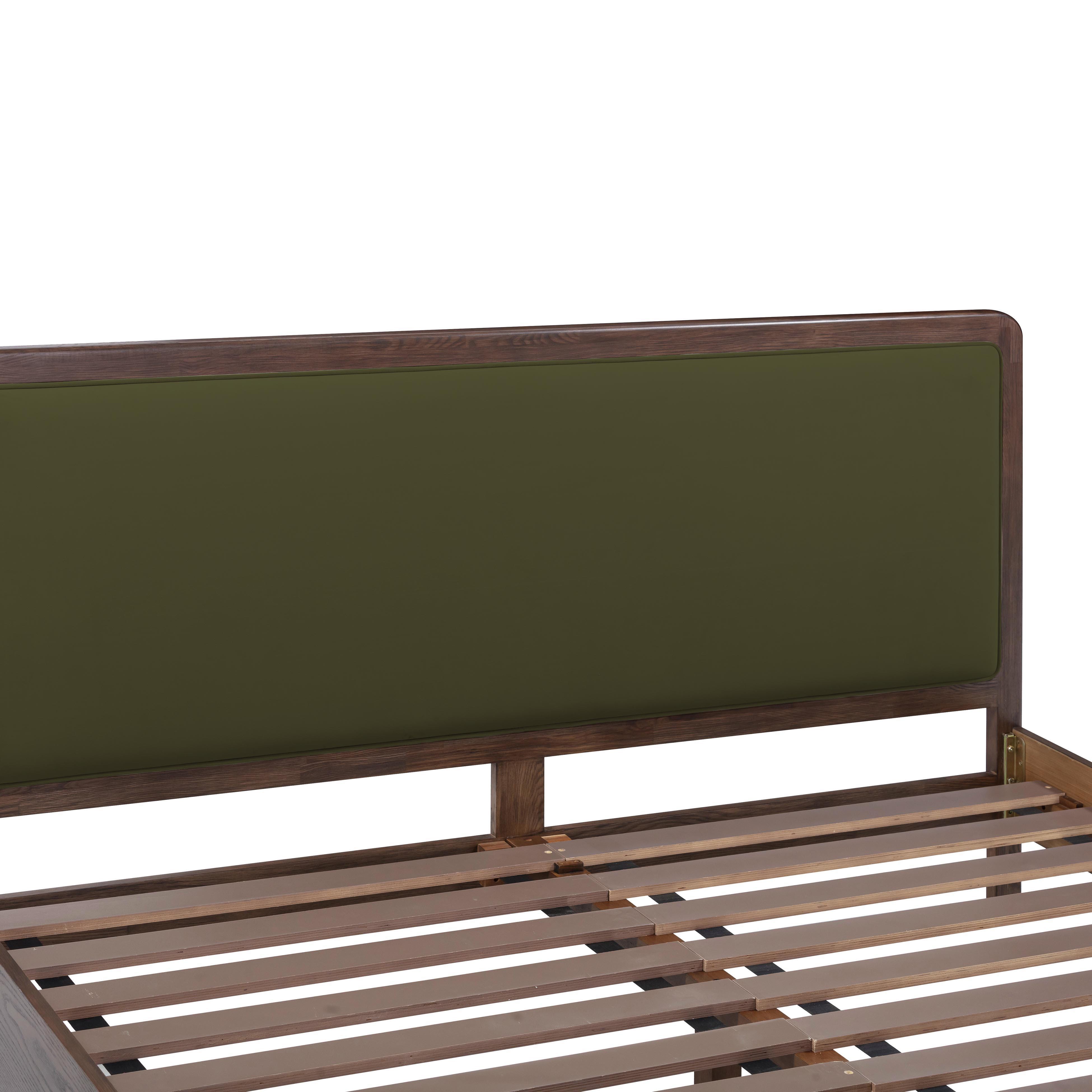 TOV Furniture Hella King Panel Bed, Forest Green, large