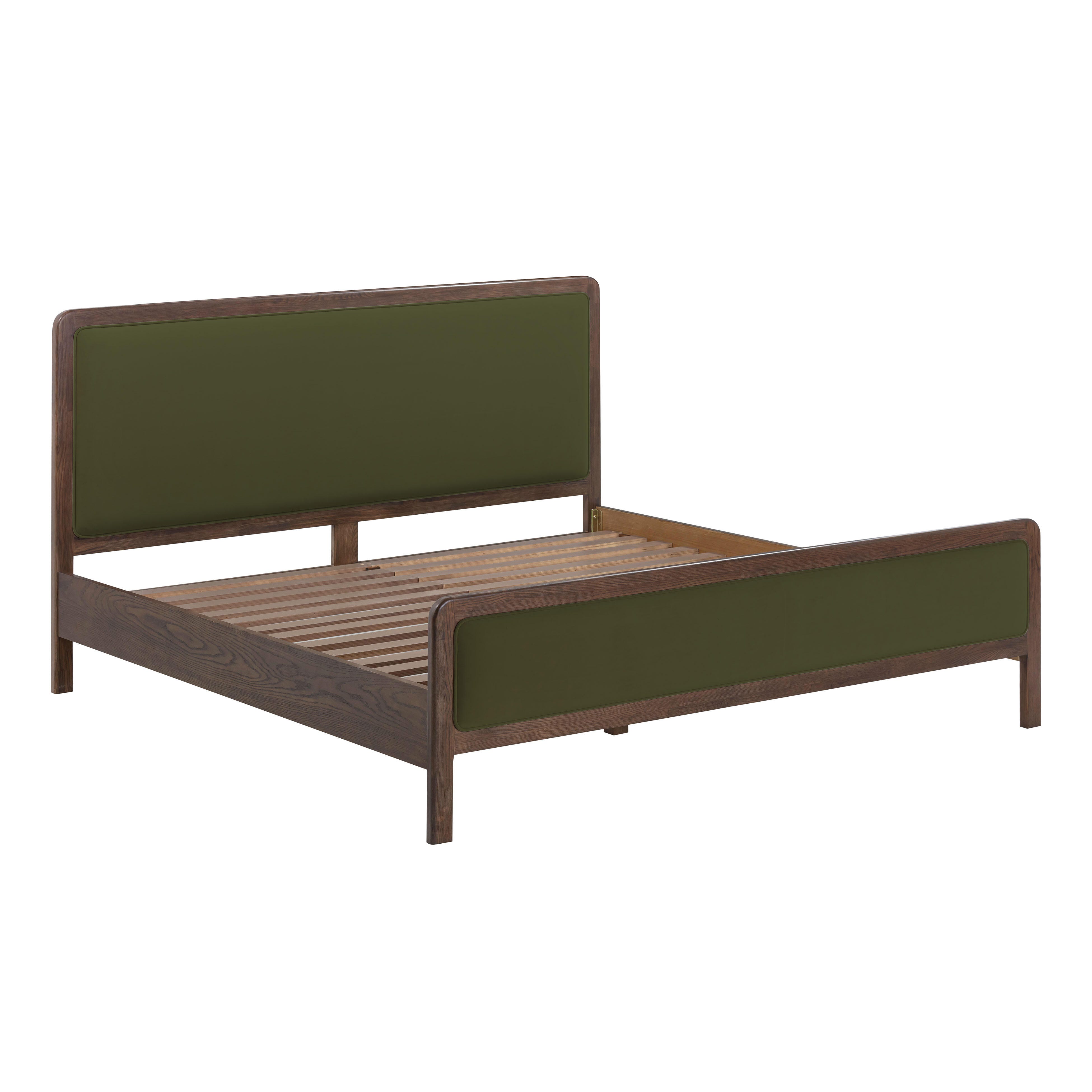 TOV Furniture Hella King Panel Bed, Forest Green, large