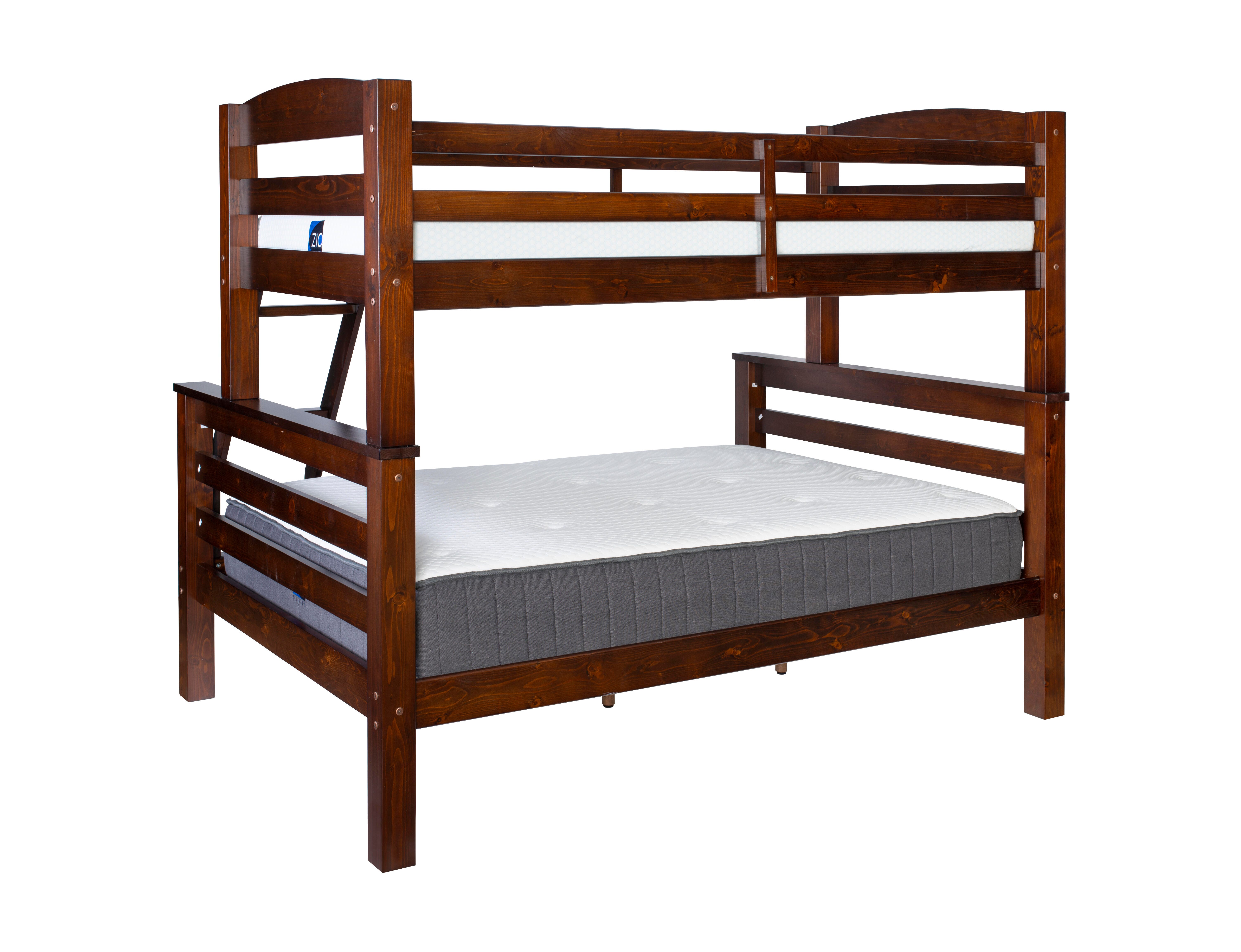 Linon Cale Twin Over Full Bunk Bed, Espresso, large