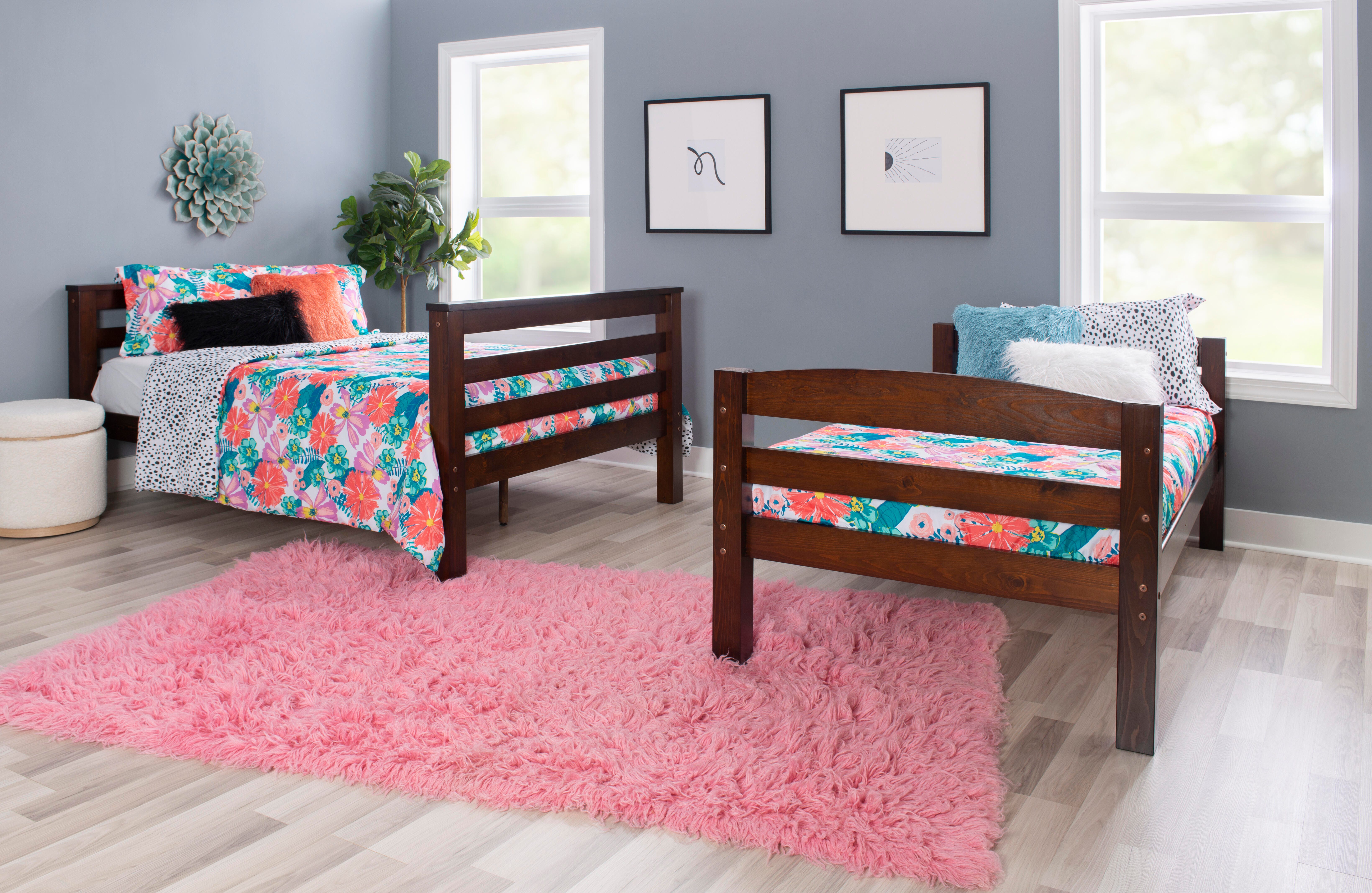 Linon Cale Twin Over Full Bunk Bed, Espresso, large
