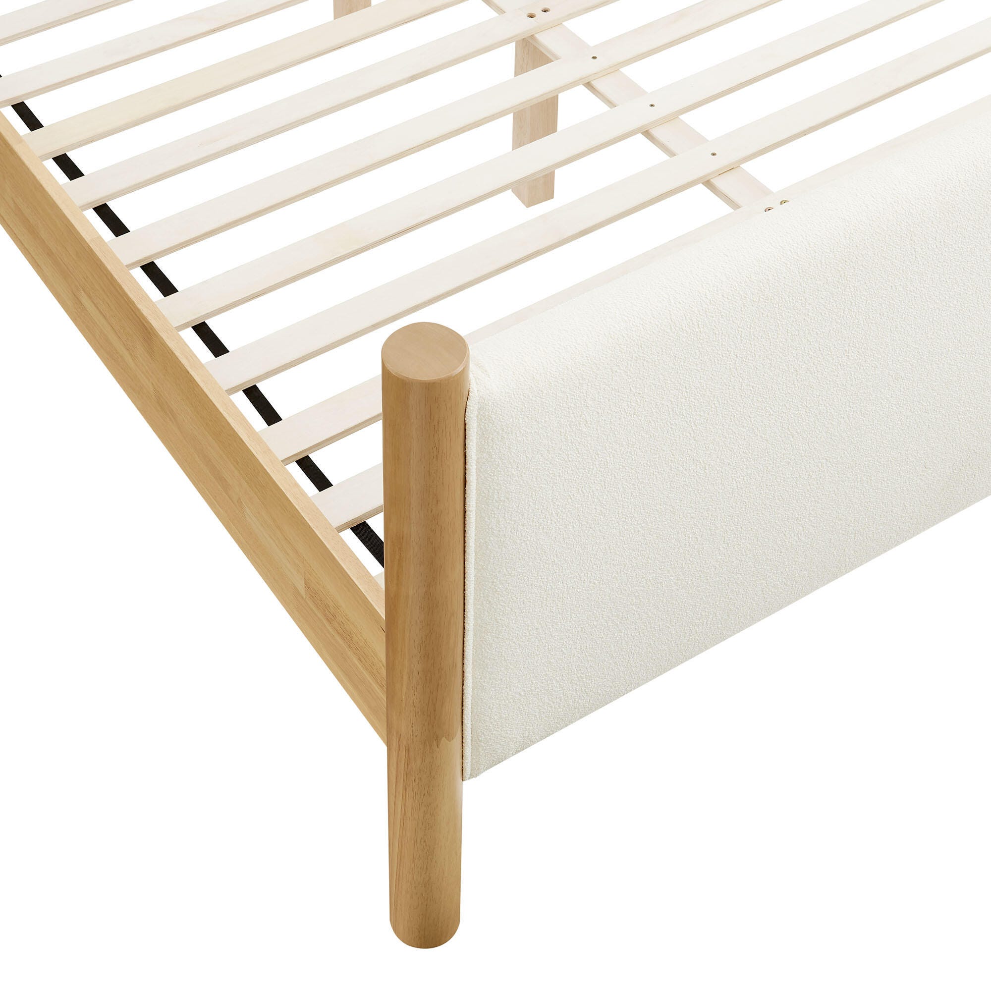 Modway Maven Full Platform Bed, Feather White/Oak, large