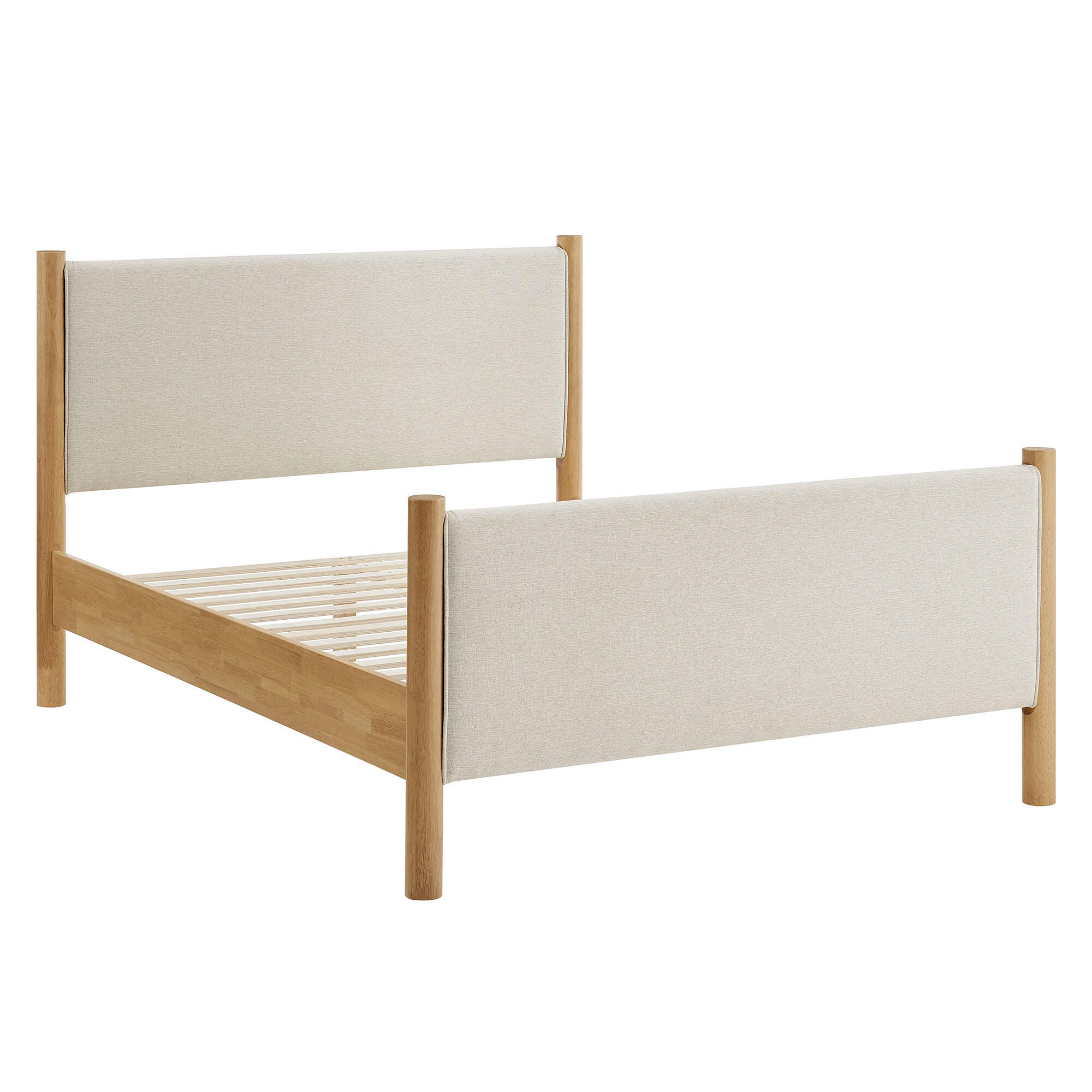 Modway Maven Full Platform Bed, Ivory/Oak, large