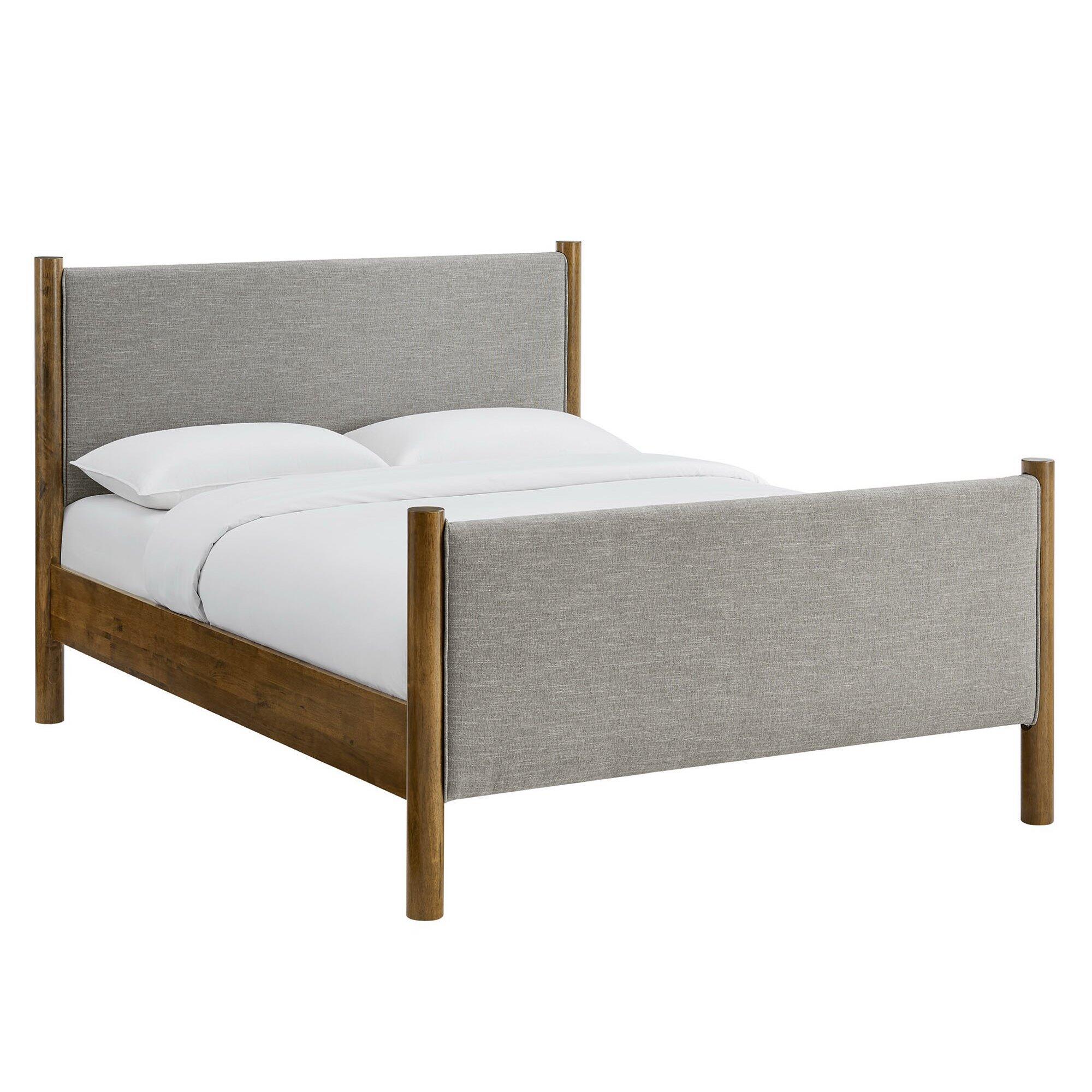 Modway Maven Full Platform Bed, Wheat Walnut/Brown, large
