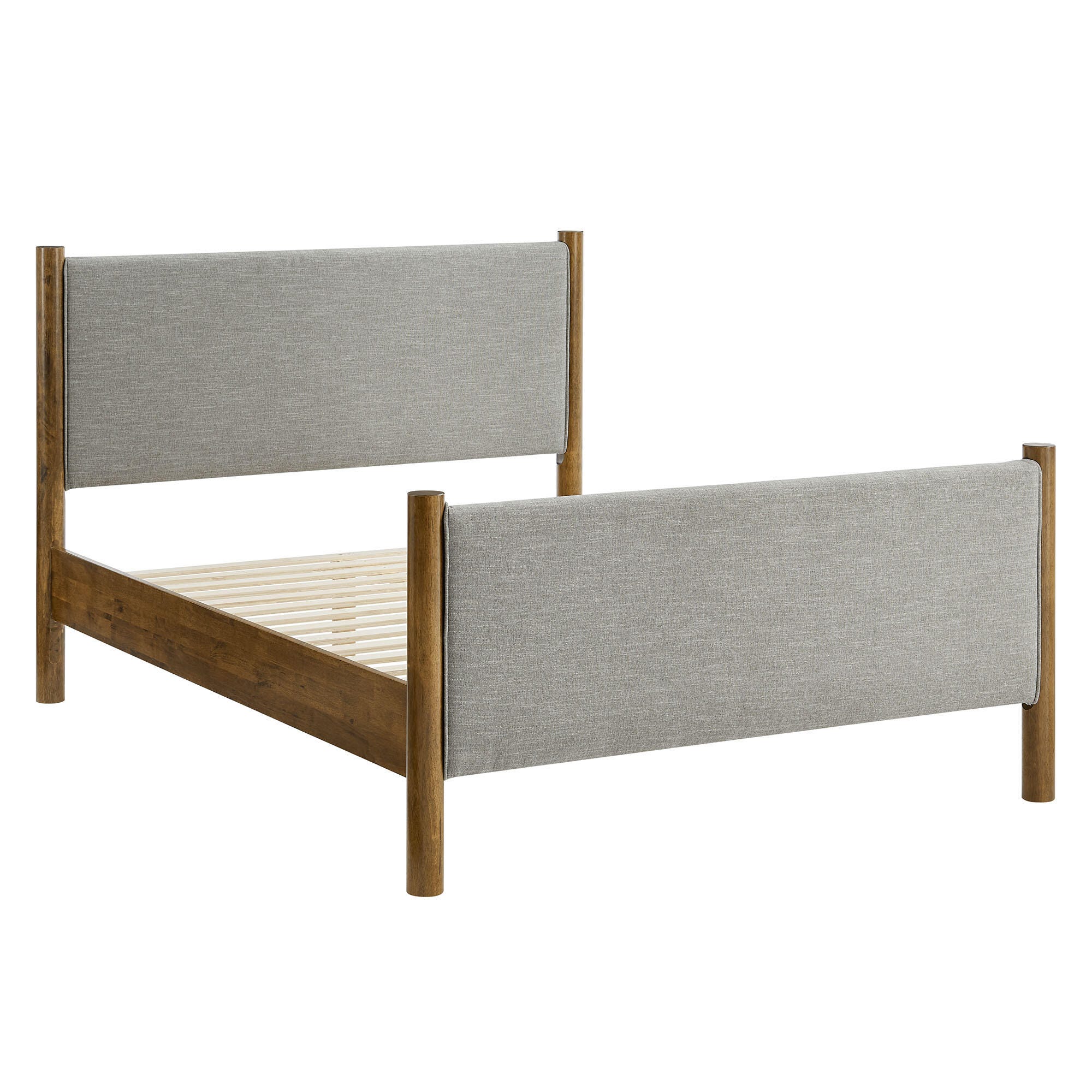 Modway Maven Full Platform Bed, Wheat Walnut/Brown, large