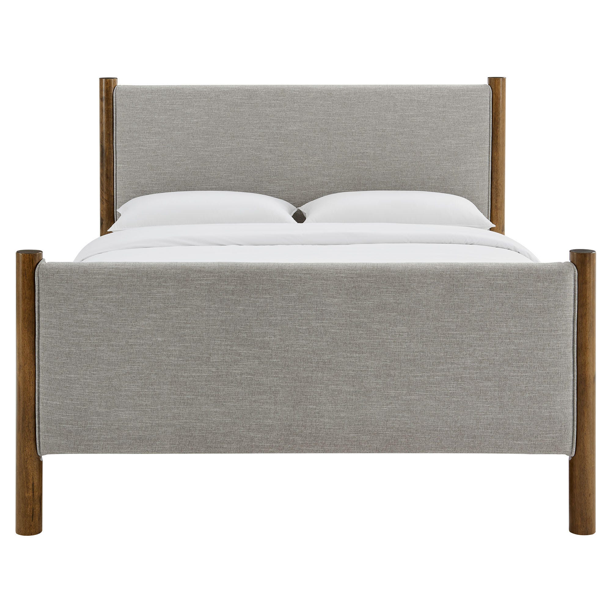 Modway Maven Full Platform Bed, Wheat Walnut/Brown, large