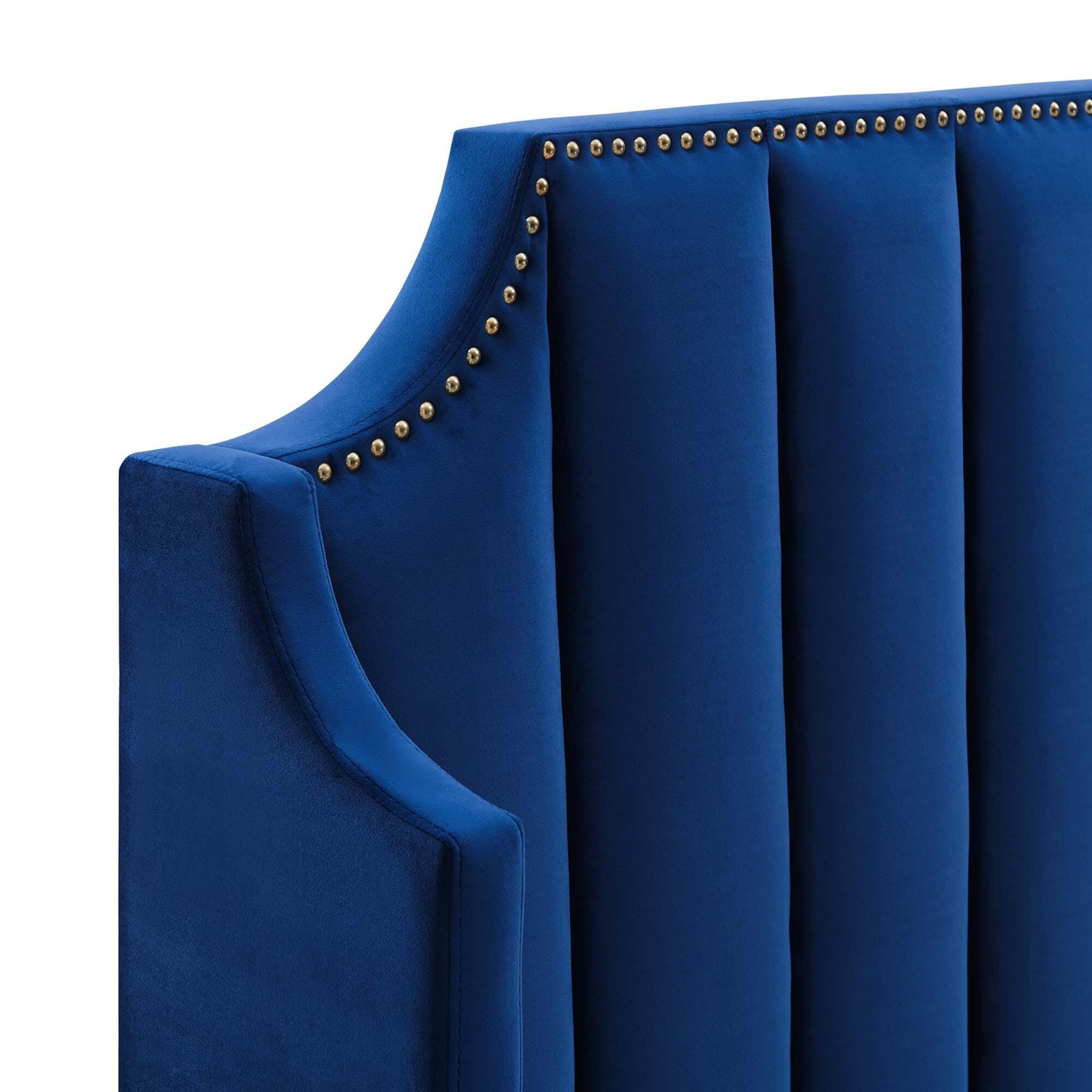 Modway Daniella Queen Platform Bed, Navy, large
