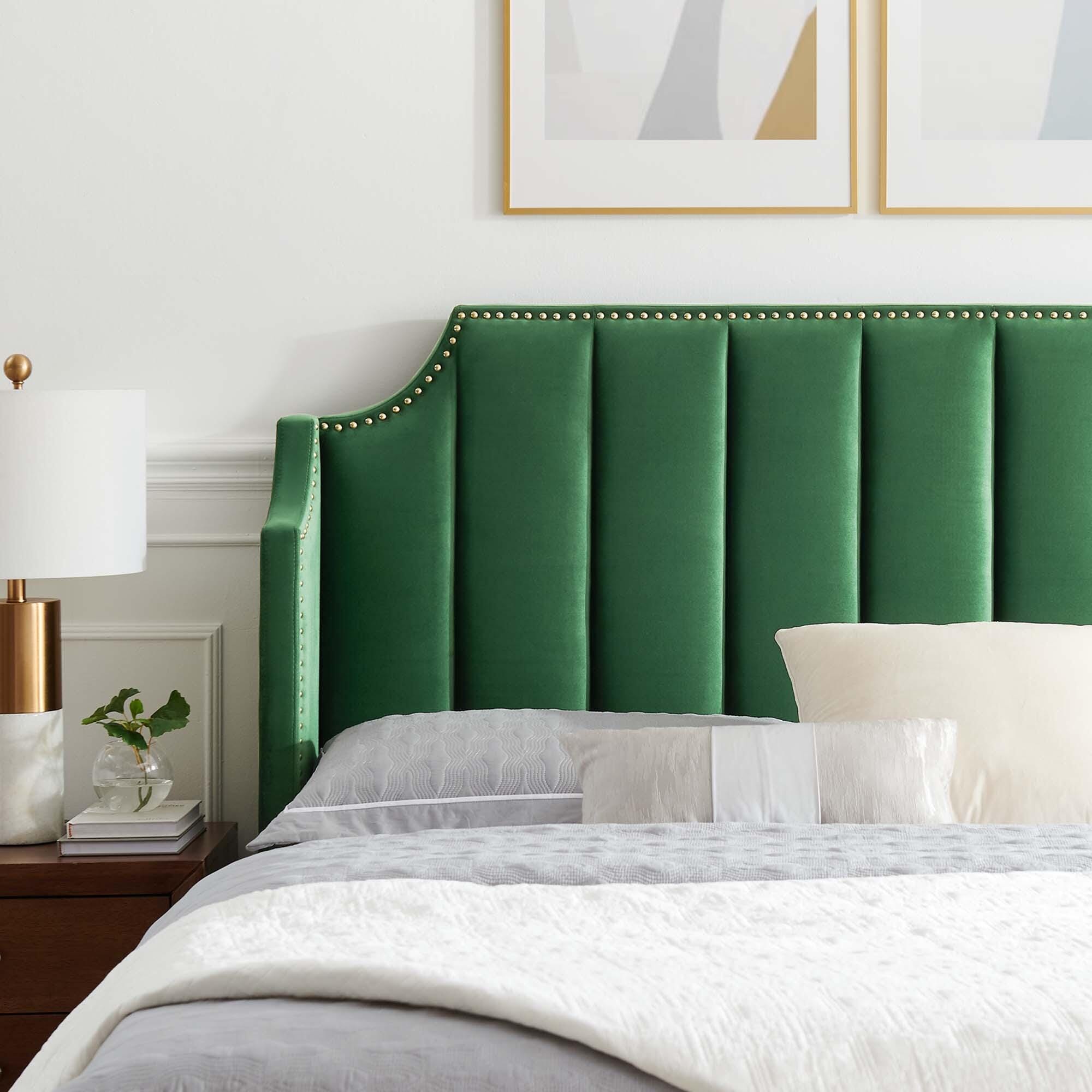 Modway Daniella Queen Platform Bed, Emerald, large