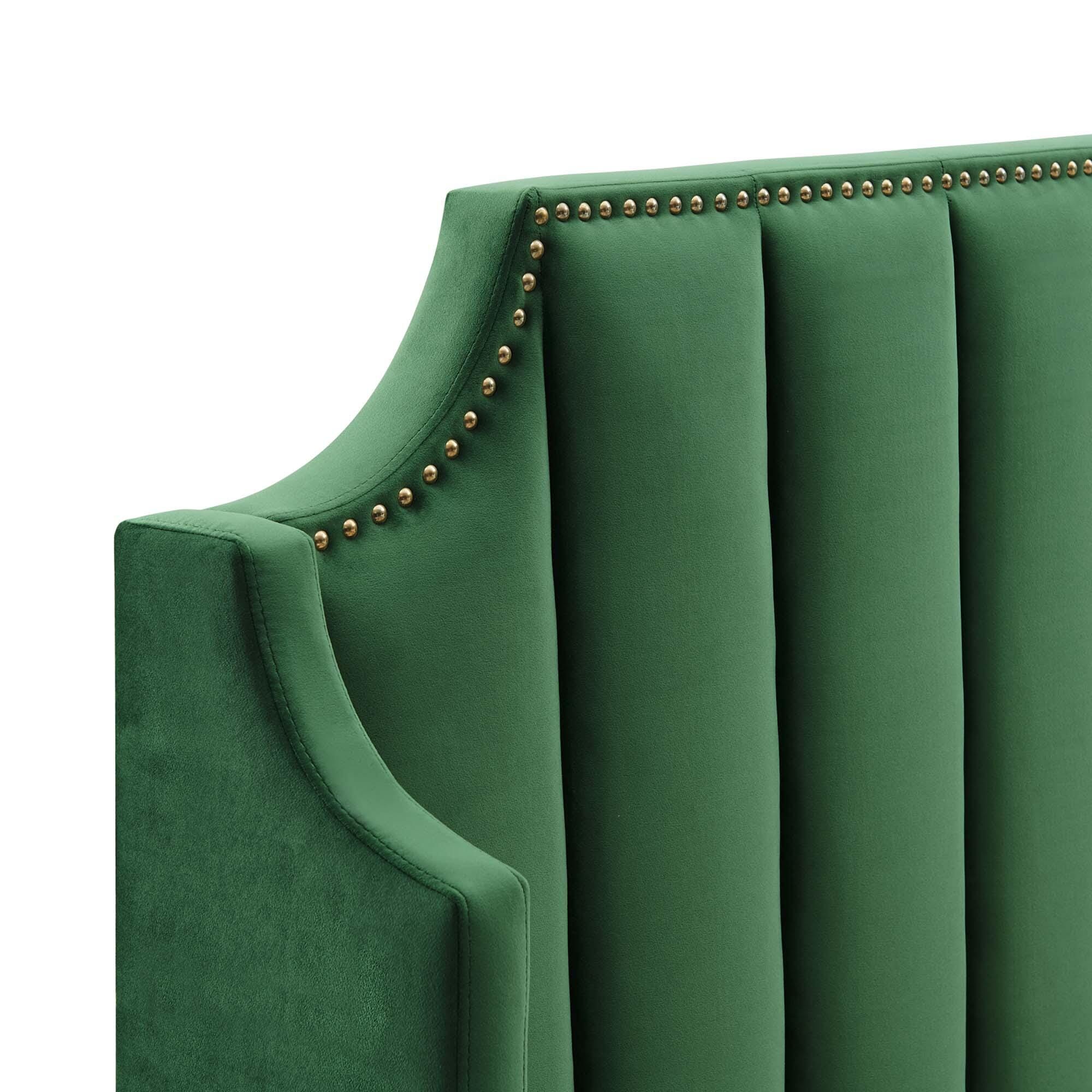 Modway Daniella Queen Platform Bed, Emerald, large