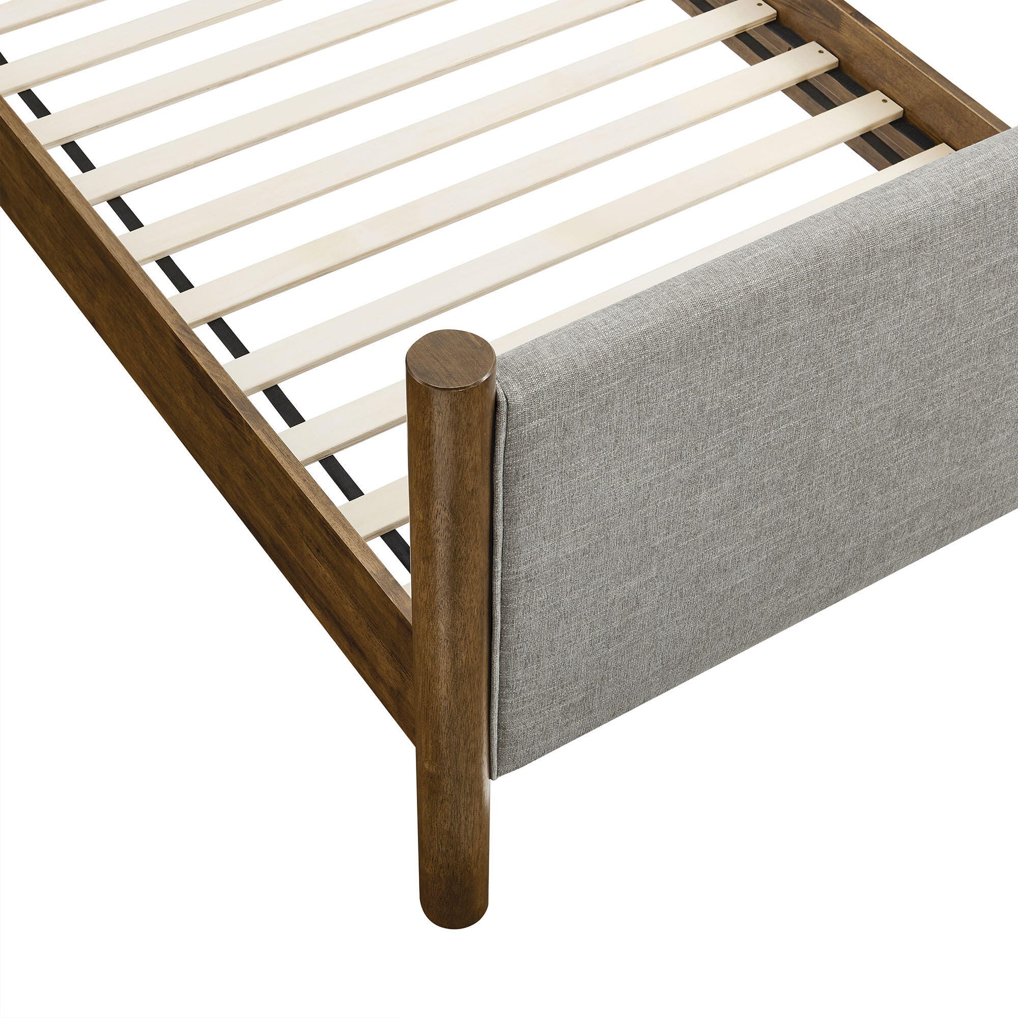 Modway Maven Twin Platform Bed, Gray/Walnut, large