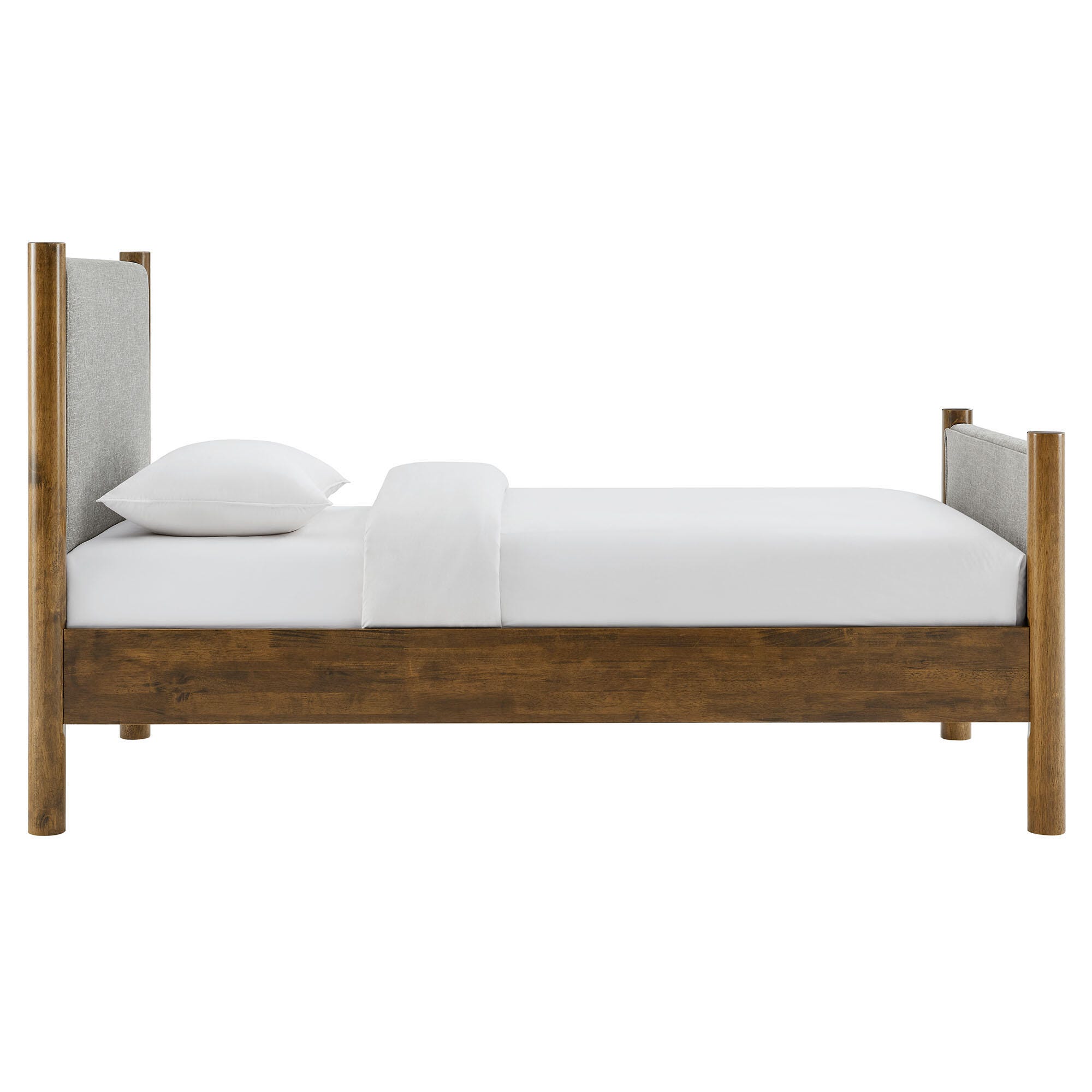 Modway Maven Twin Platform Bed, Gray/Walnut, large