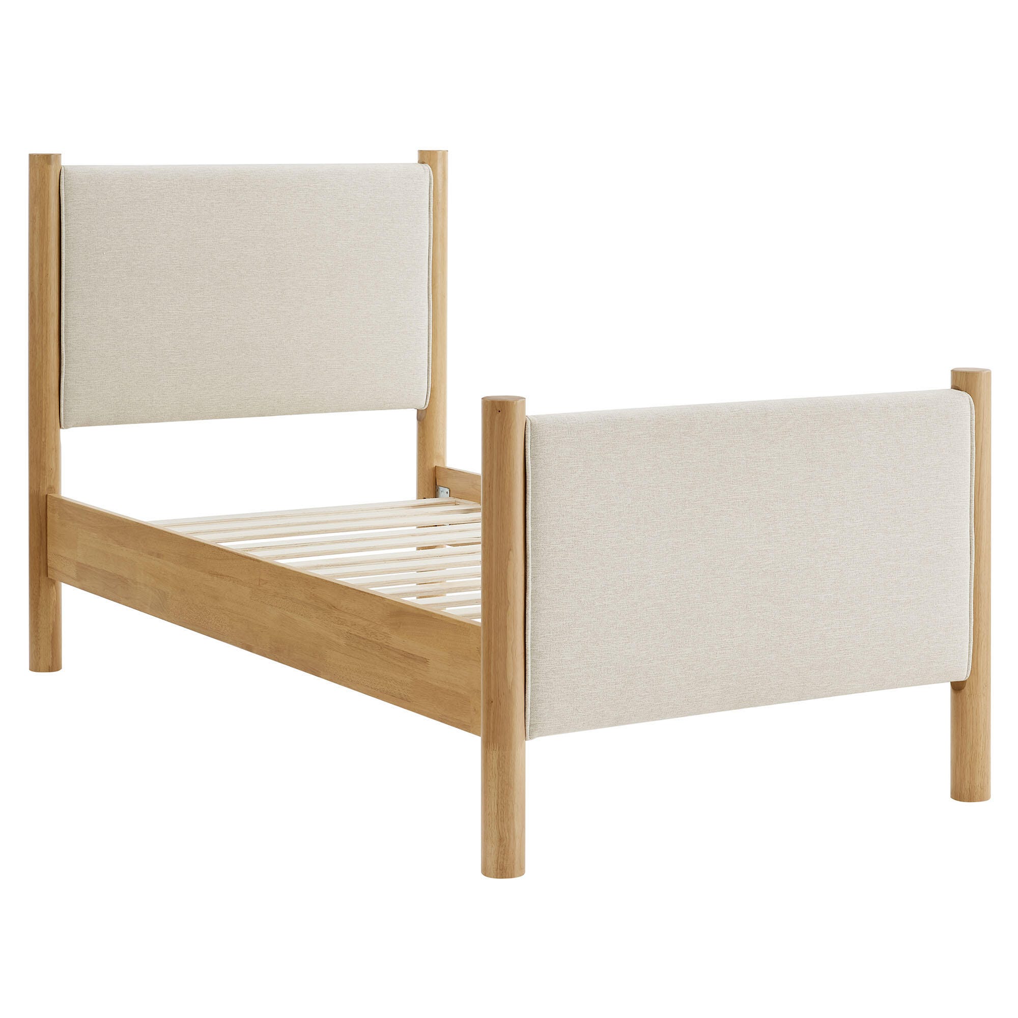 Modway Maven Twin Platform Bed, Ivory/Oak, large
