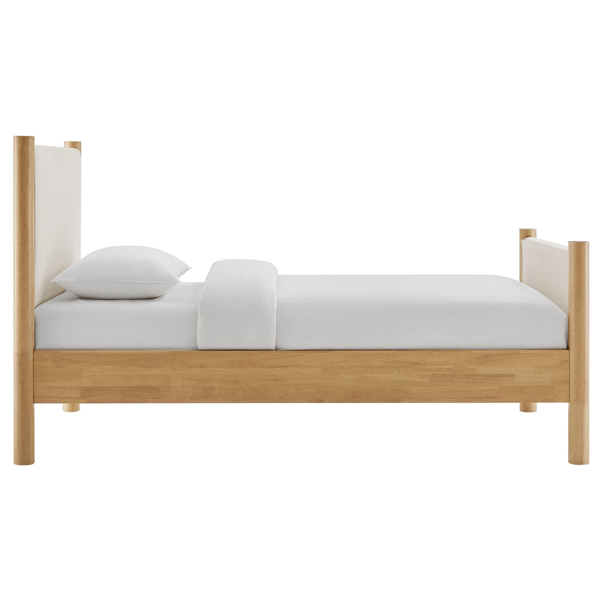 Modway Maven Twin Platform Bed, Ivory/Oak, large