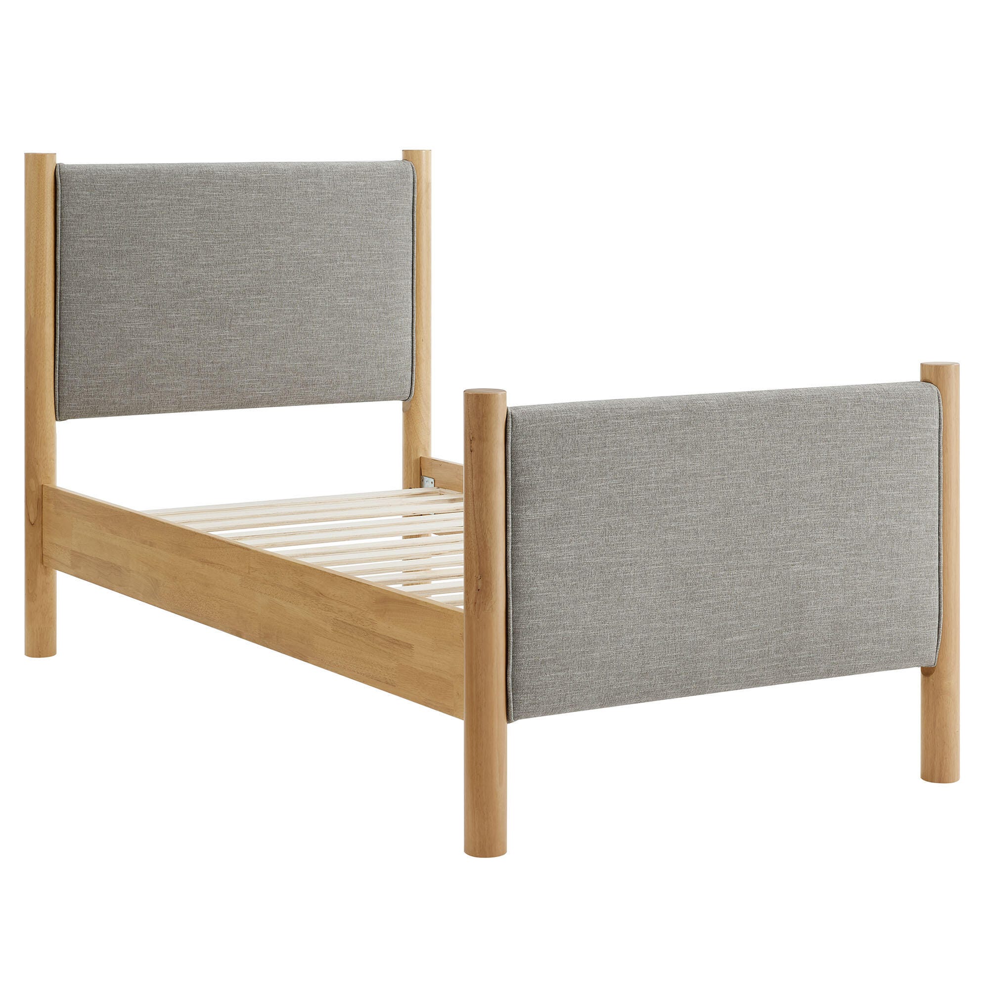 Modway Maven Twin Platform Bed, Gray/Oak, large