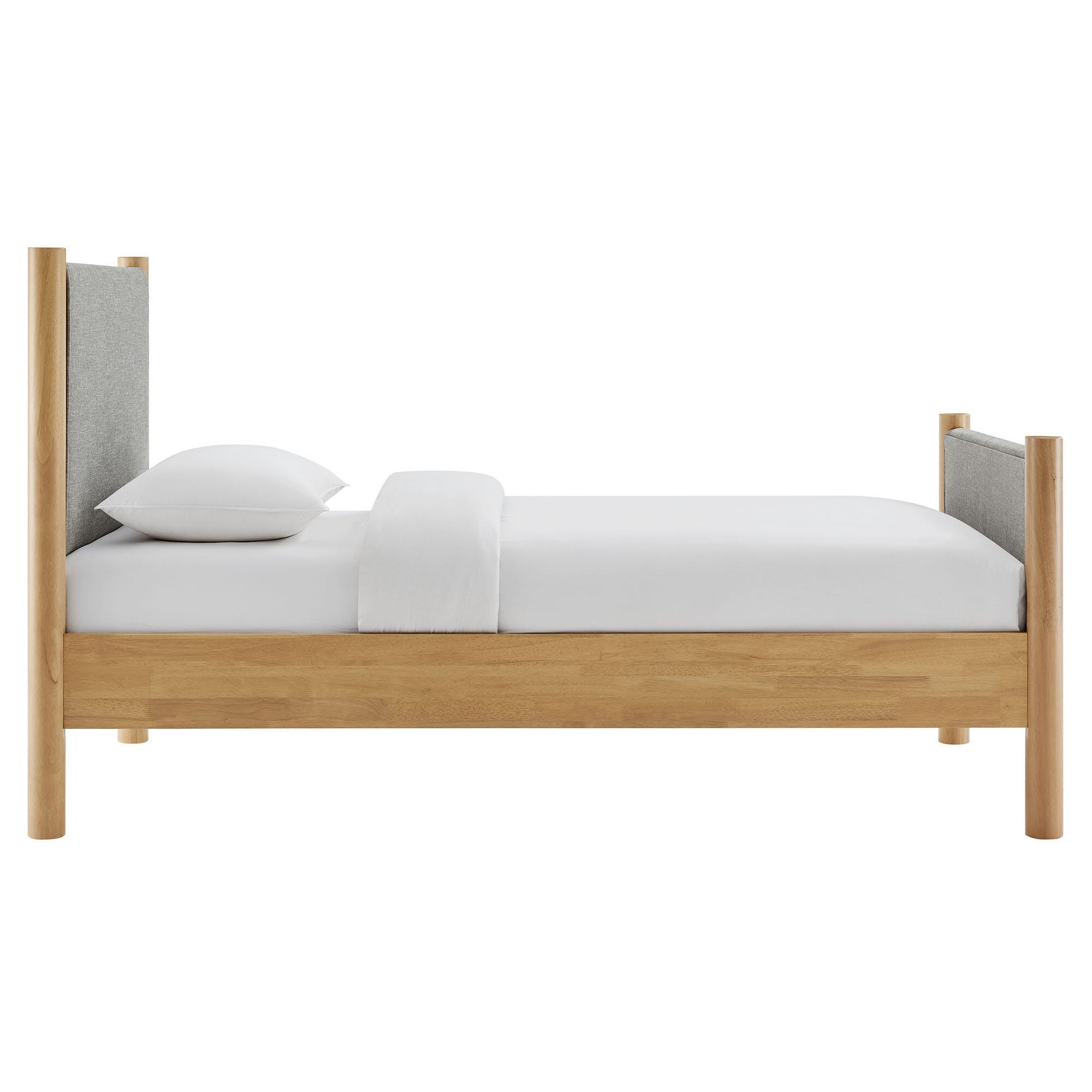 Modway Maven Twin Platform Bed, Gray/Oak, large