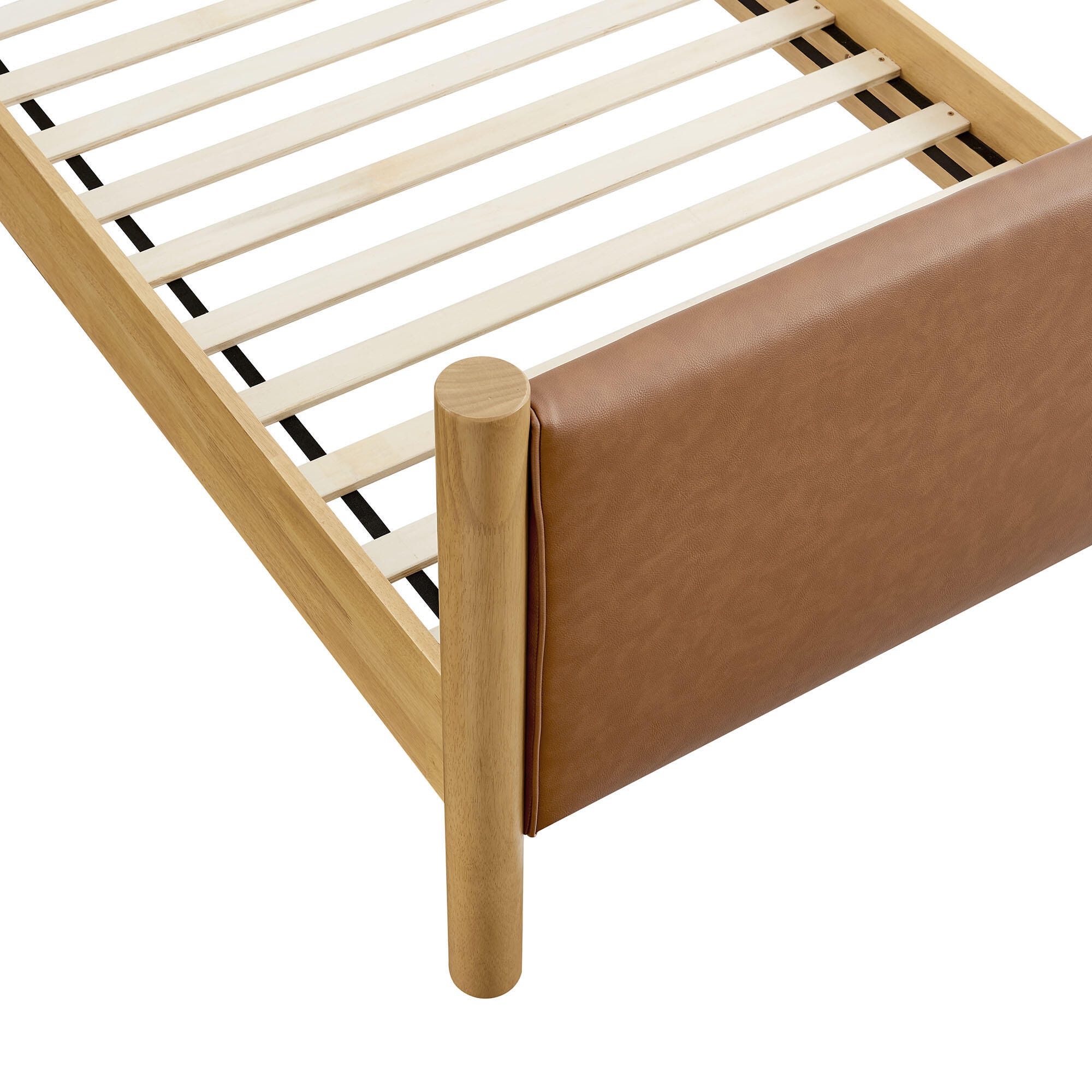 Modway Maven Solid Twin Platform Bed, Tan/Oak, large