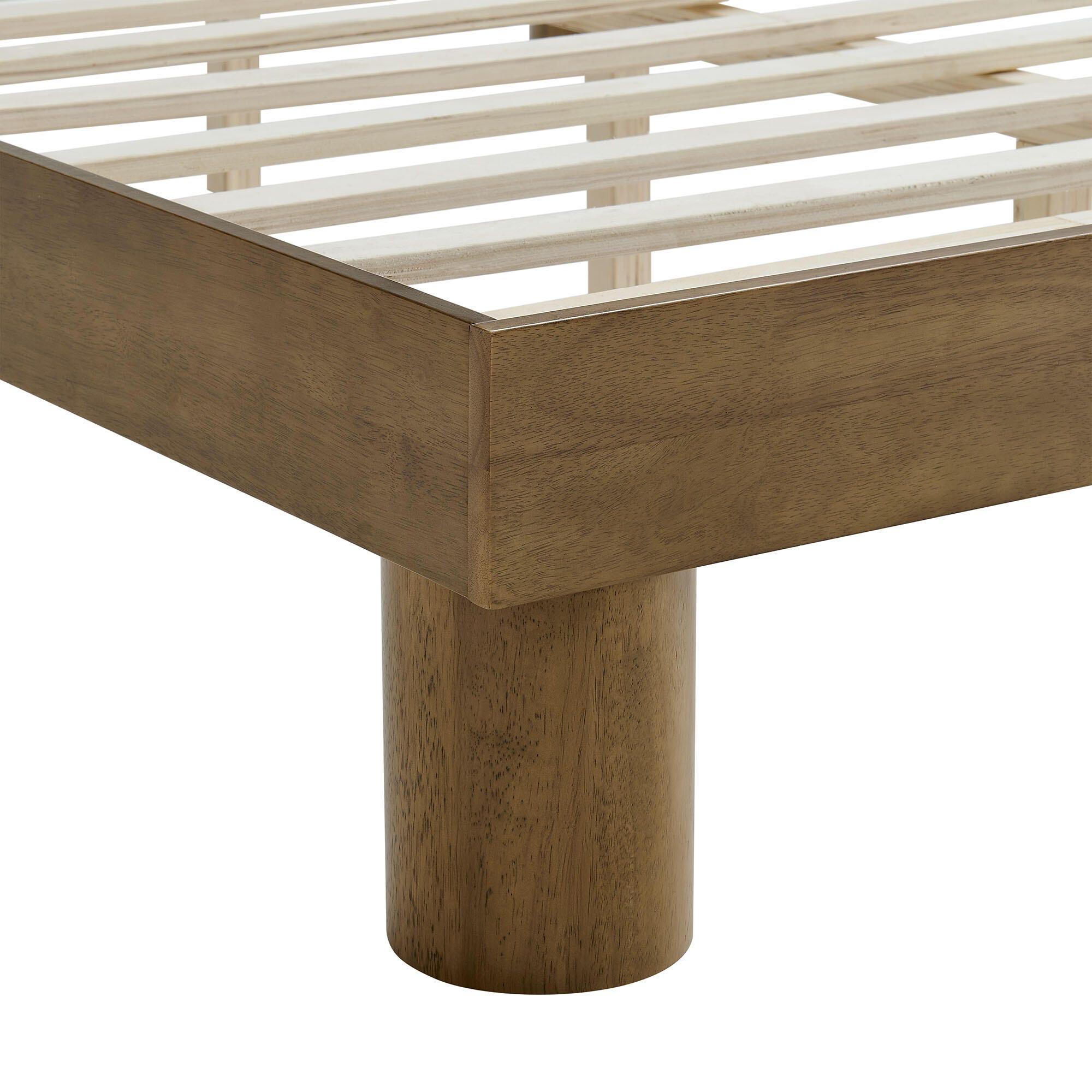 Modway Runa Queen Platform Bed, French Oak Brown, large