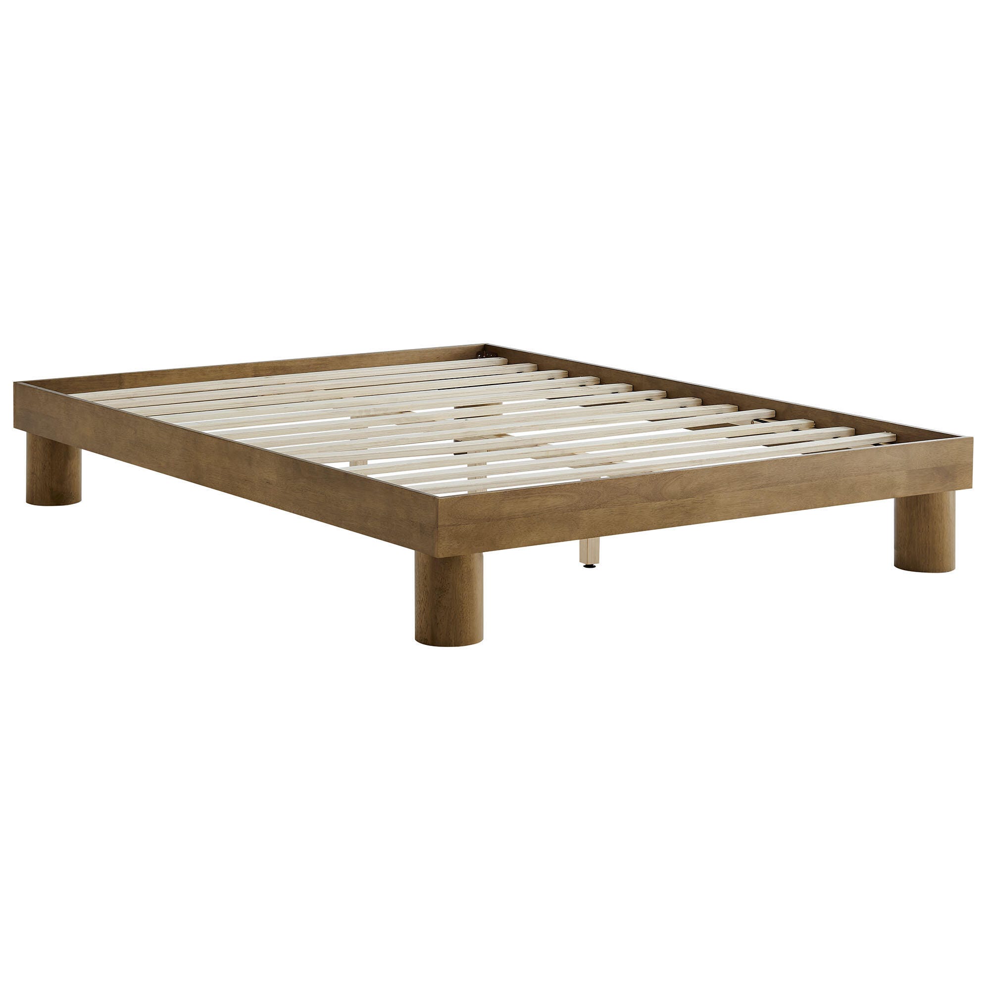 Modway Runa Queen Platform Bed, French Oak Brown, large