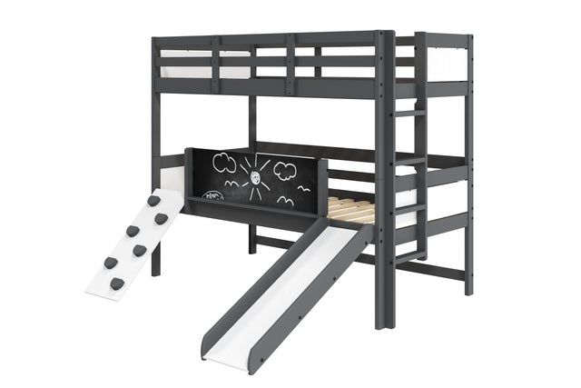 Donco Kids Art & Play Twin over Twin Bunkbed with Slide
