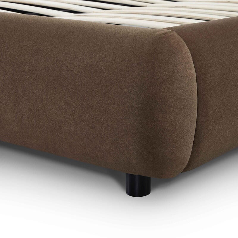 TOV Furniture Mel Queen Upholstered Bed, Brown, large