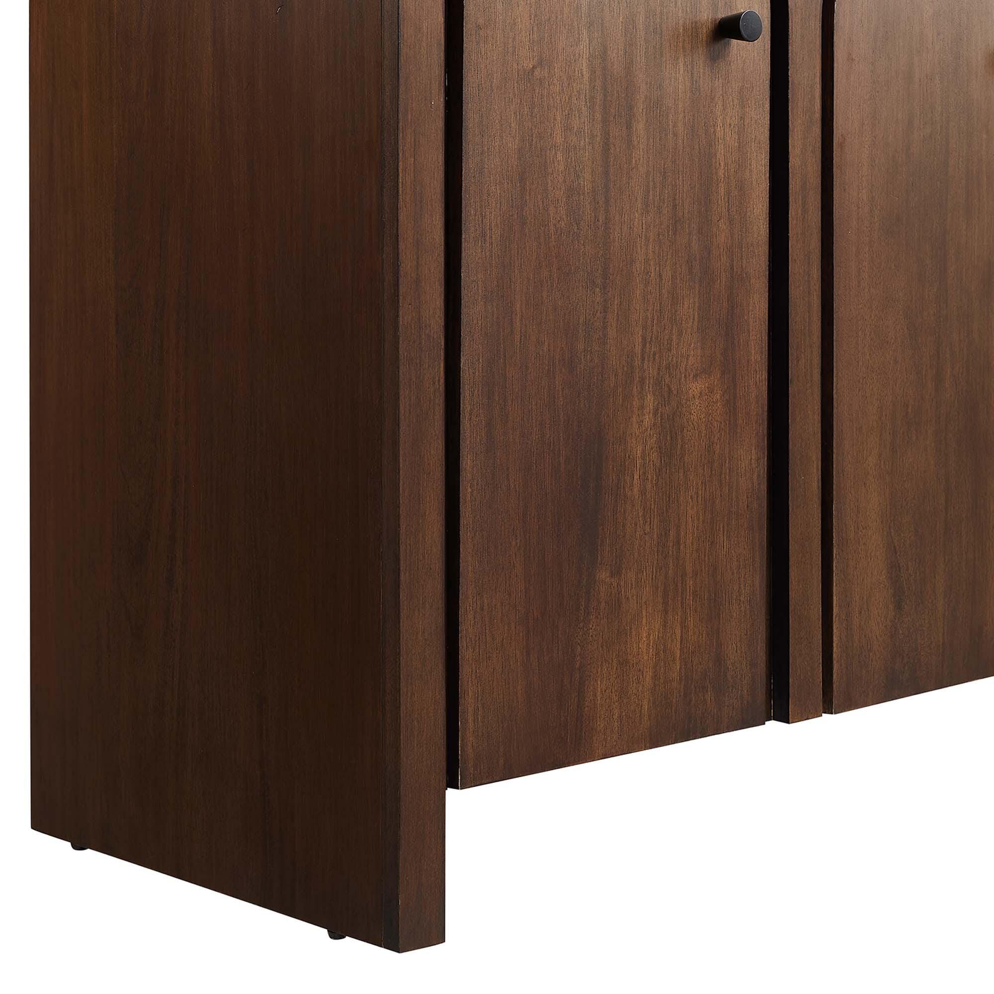 Modway Appia 48" Double Sink Bathroom Vanity, Walnut/Black, large