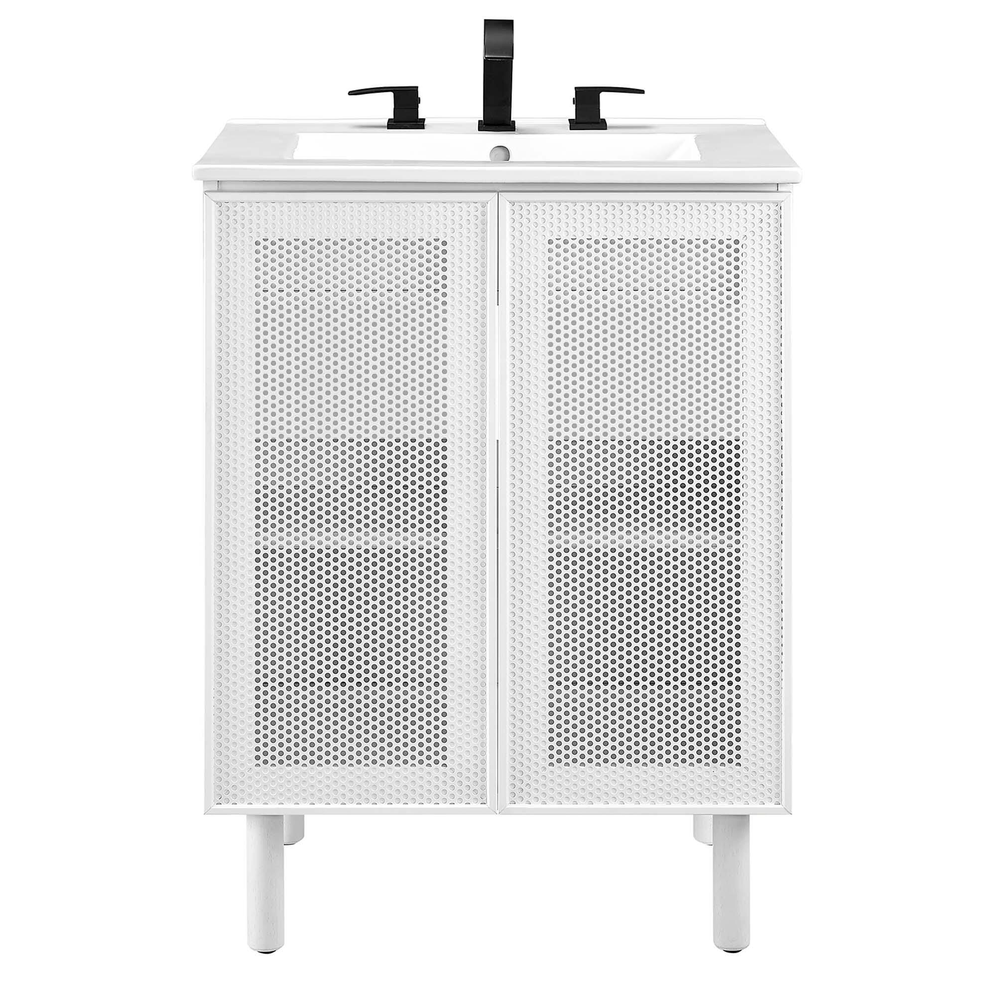 Modway Calla 25" Bathroom Vanity, White, large