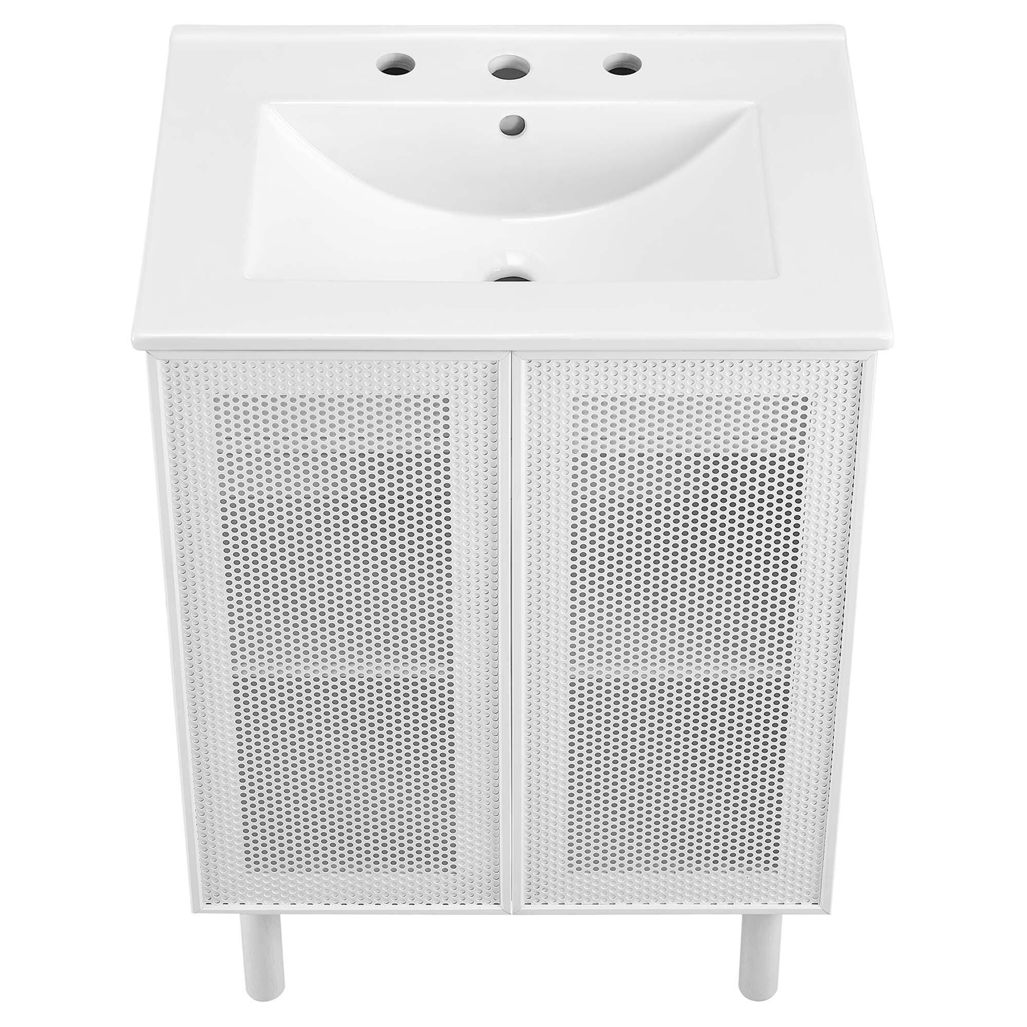 Modway Calla 25" Bathroom Vanity, White, large