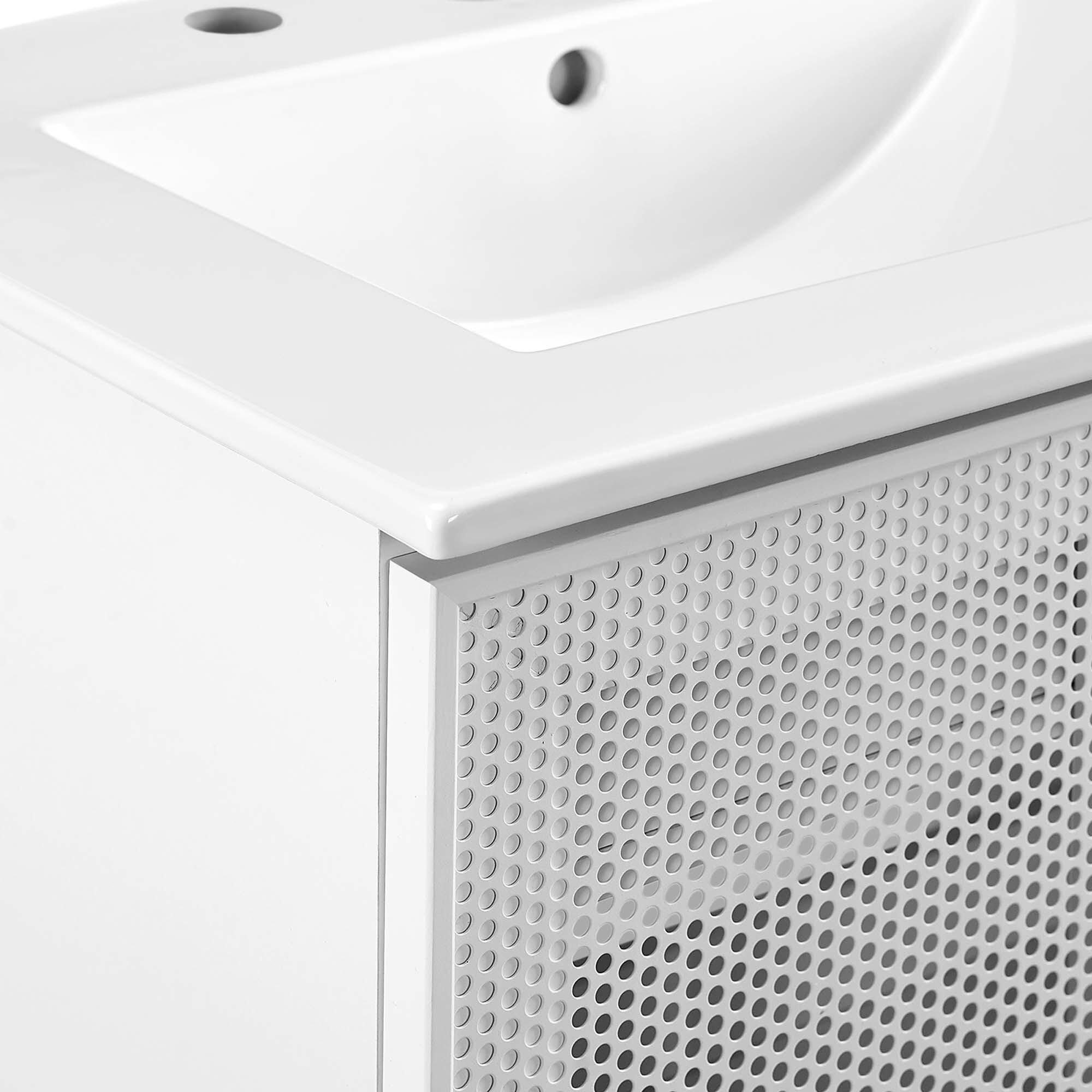 Modway Calla 25" Bathroom Vanity, White, large