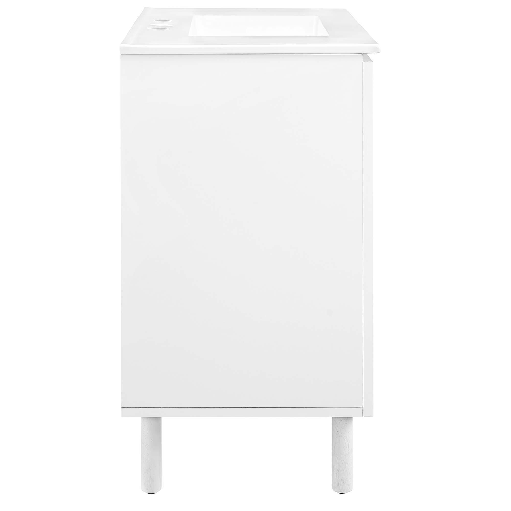 Modway Calla 36" Bathroom Vanity, White, large
