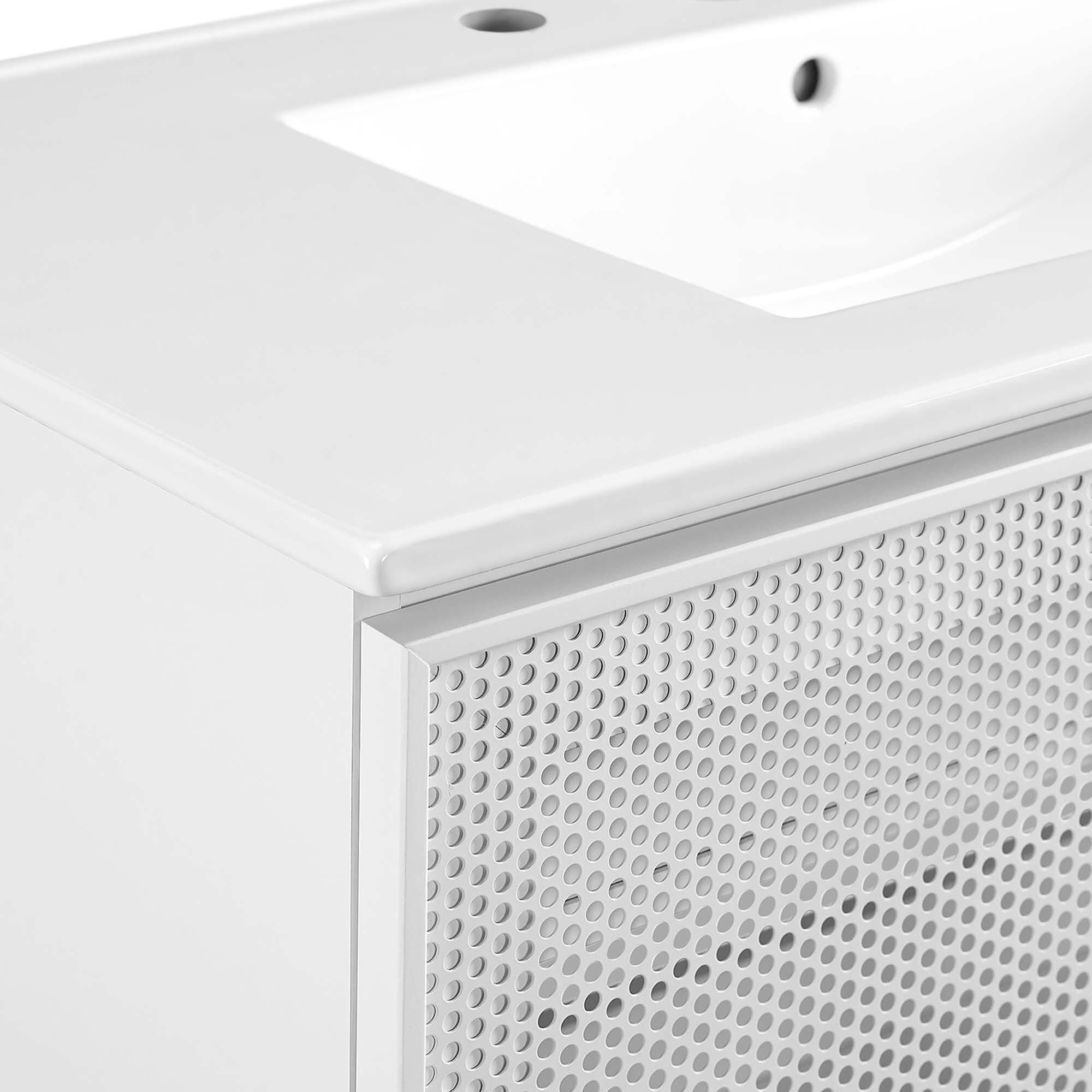 Modway Calla 36" Bathroom Vanity, White, large