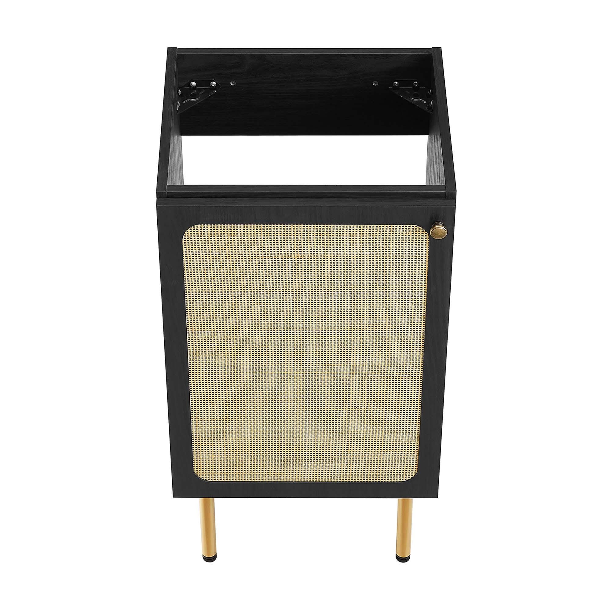 Modway Chaucer 18" Bathroom Vanity, Black, large