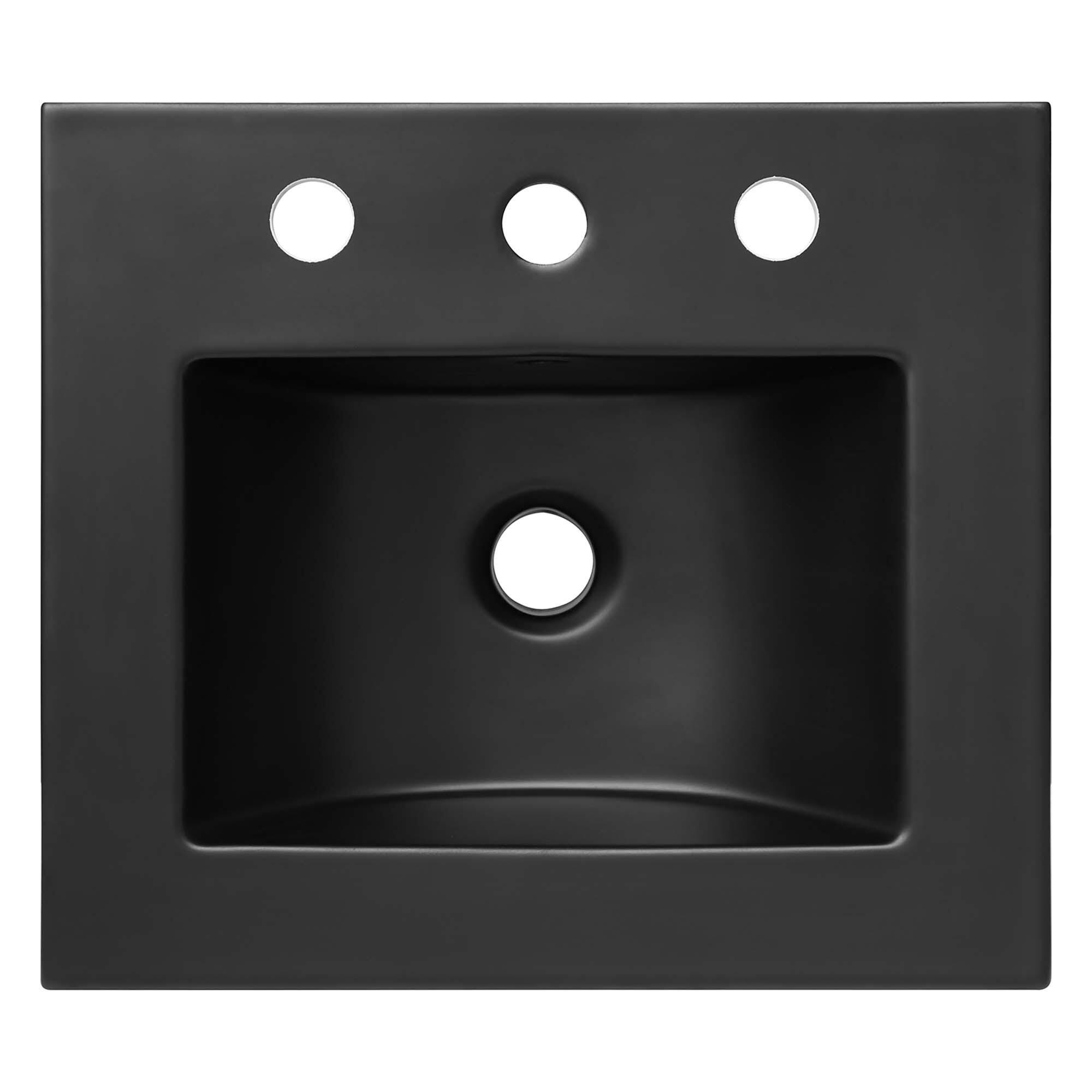 Modway Chaucer 18" Bathroom Vanity, Oak/Black, large