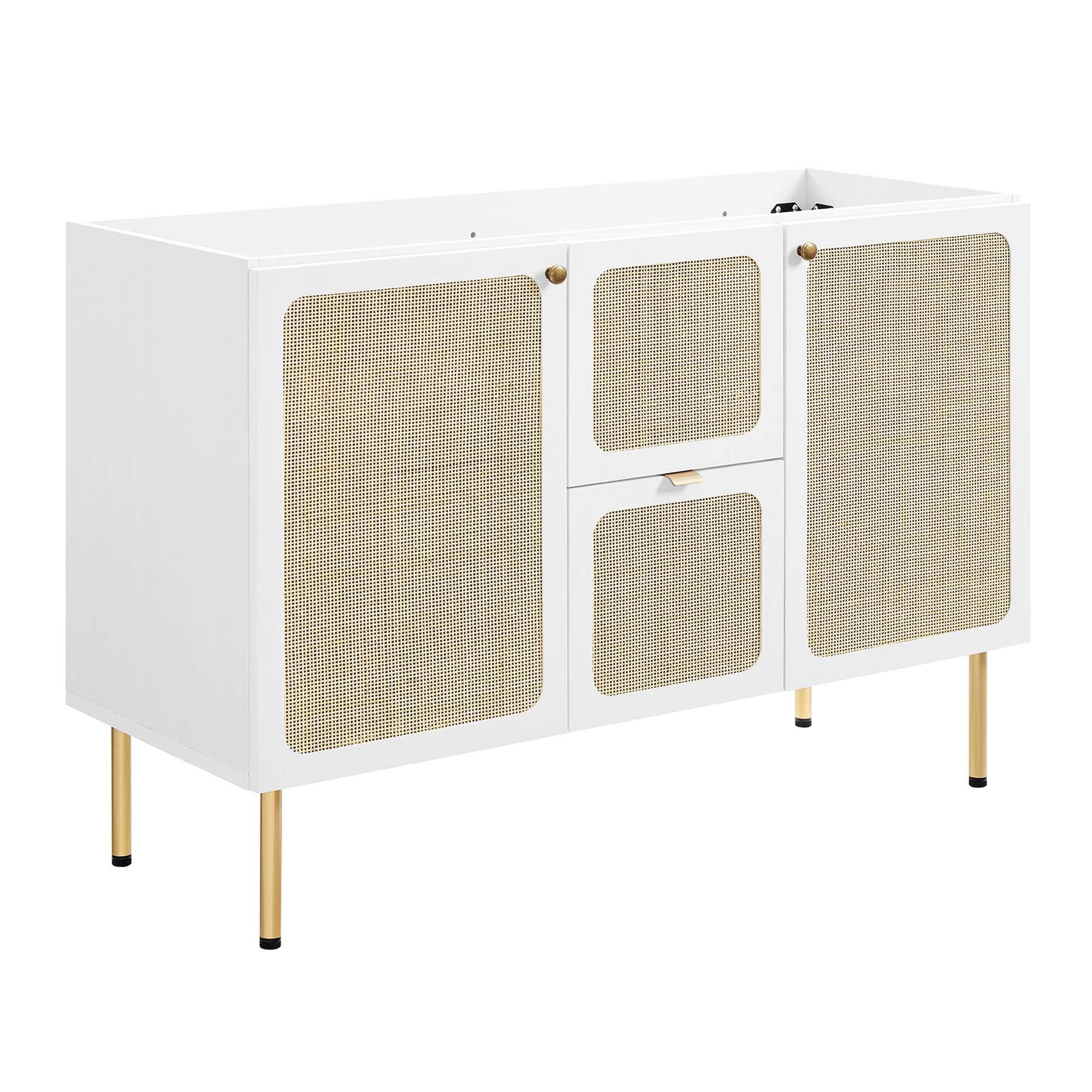Modway Chaucer 48" Single Sink Bathroom Vanity, White, large