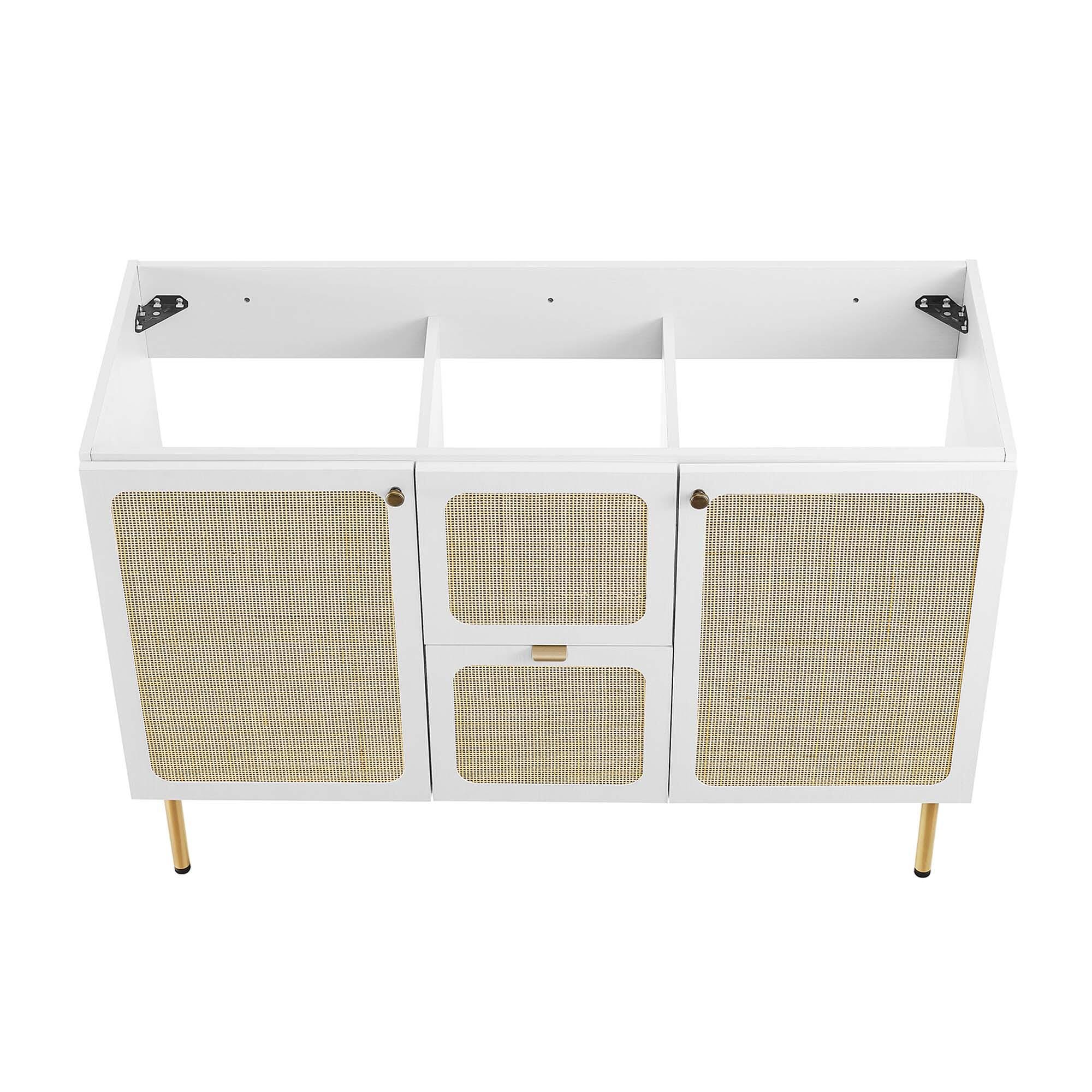 Modway Chaucer 48" Single Sink Bathroom Vanity, White, large