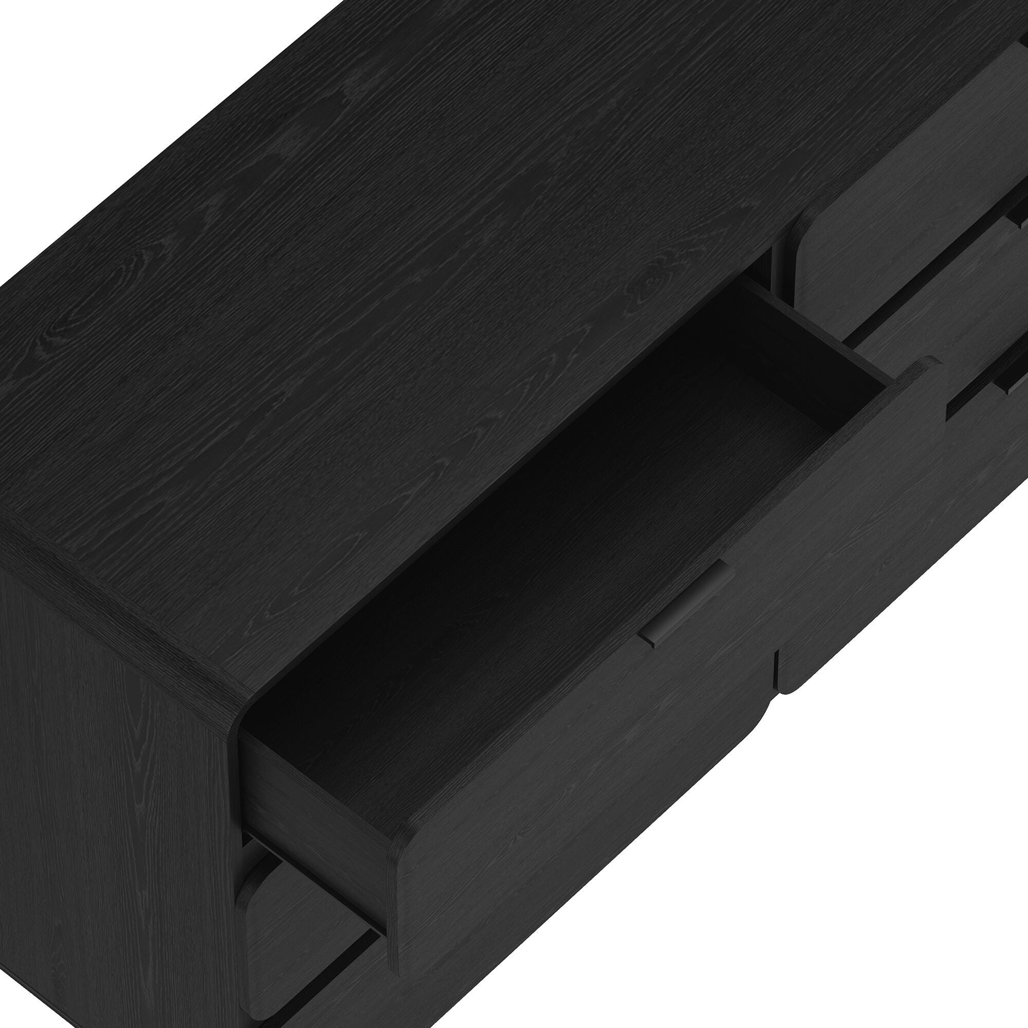 Manhattan Comfort Chrystie 6 Drawer Dresser, Black, large