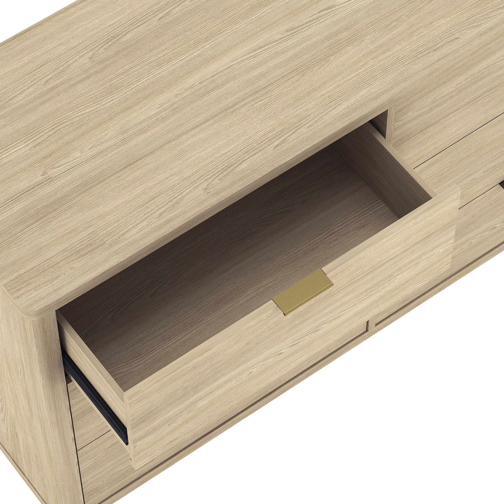 Manhattan Comfort Evalyn 6 Drawer Dresser, Natural, large