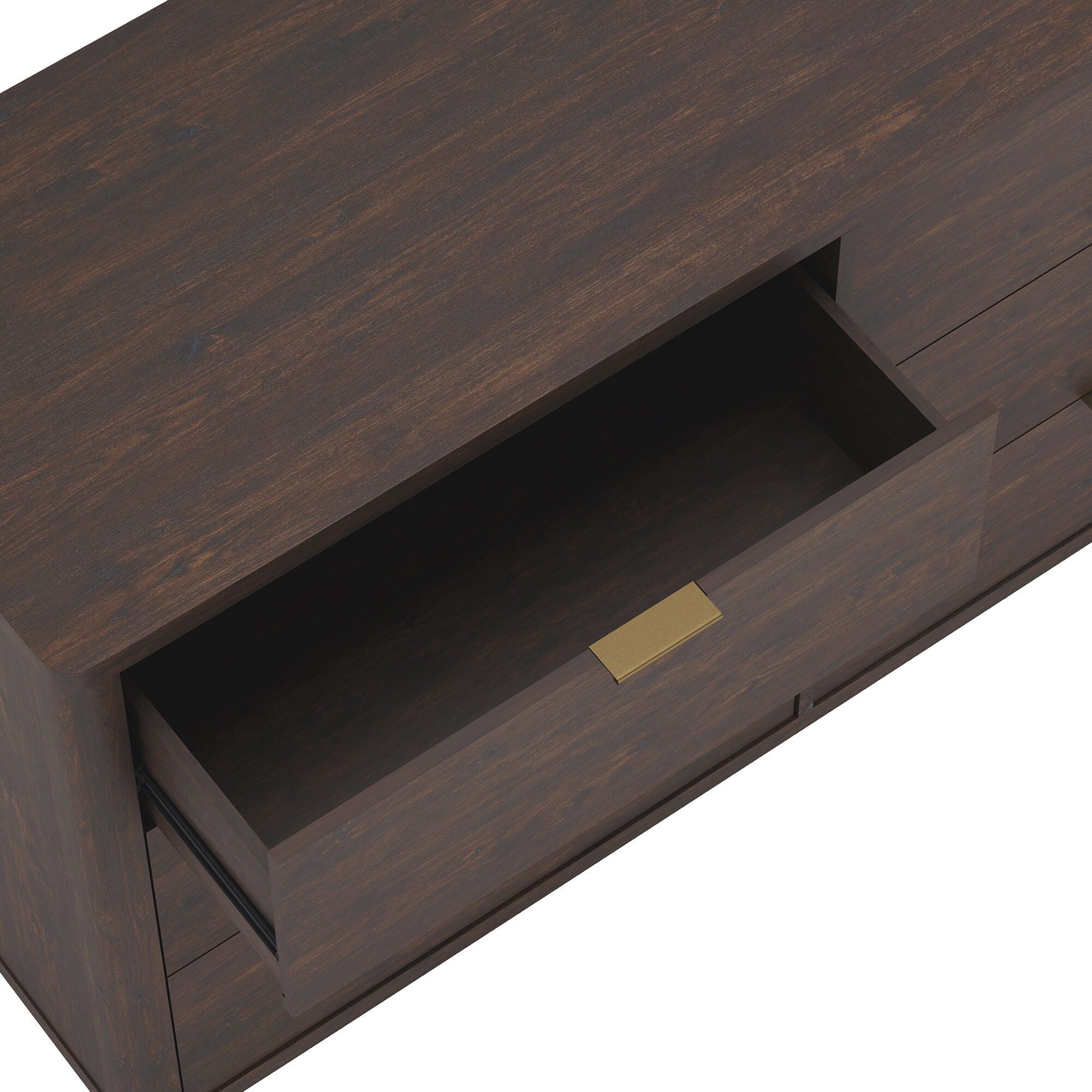 Manhattan Comfort Evalyn 6 Drawer Dresser, Brown, large
