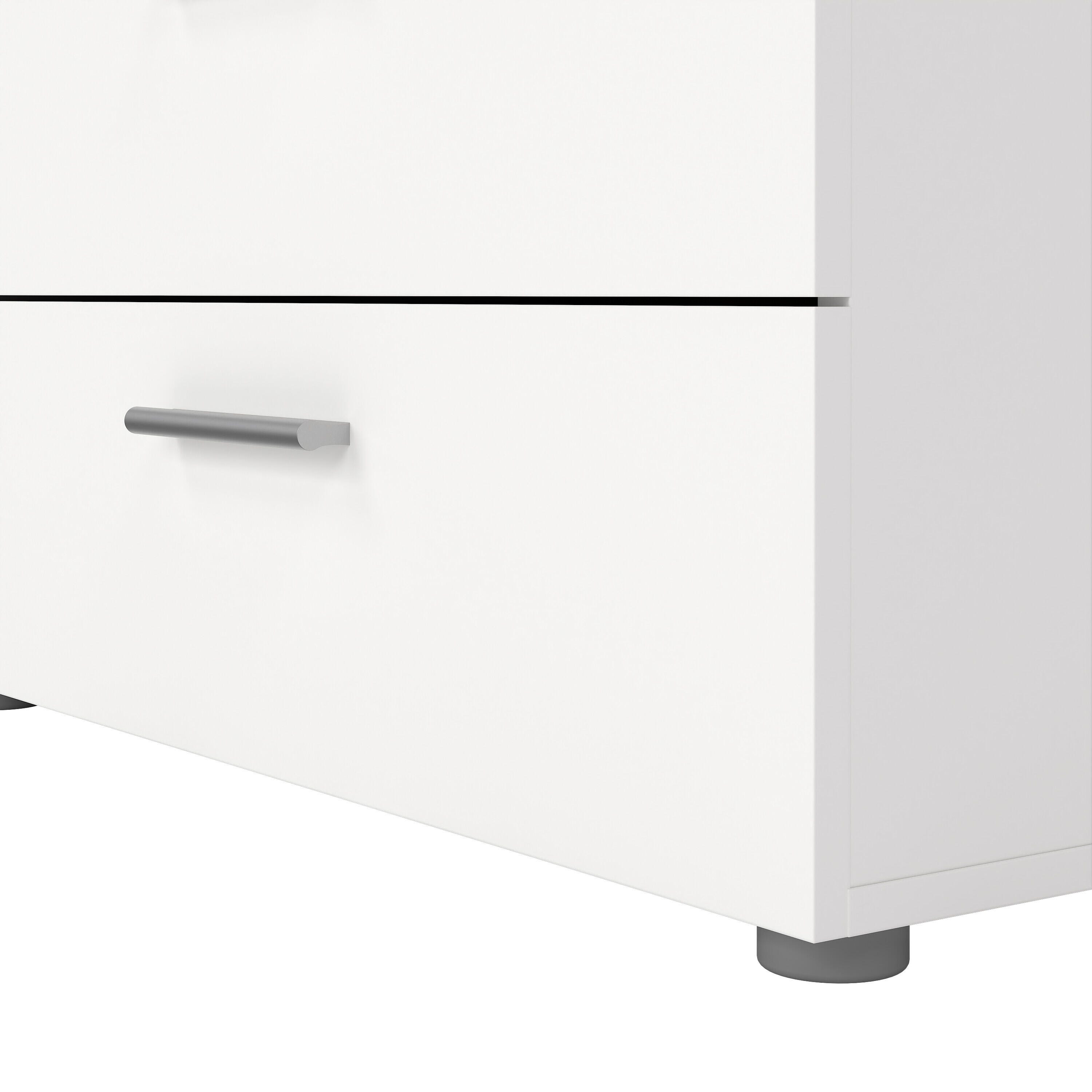 Tvilum Austin 55" 8 Drawer Double Dresser, White, large