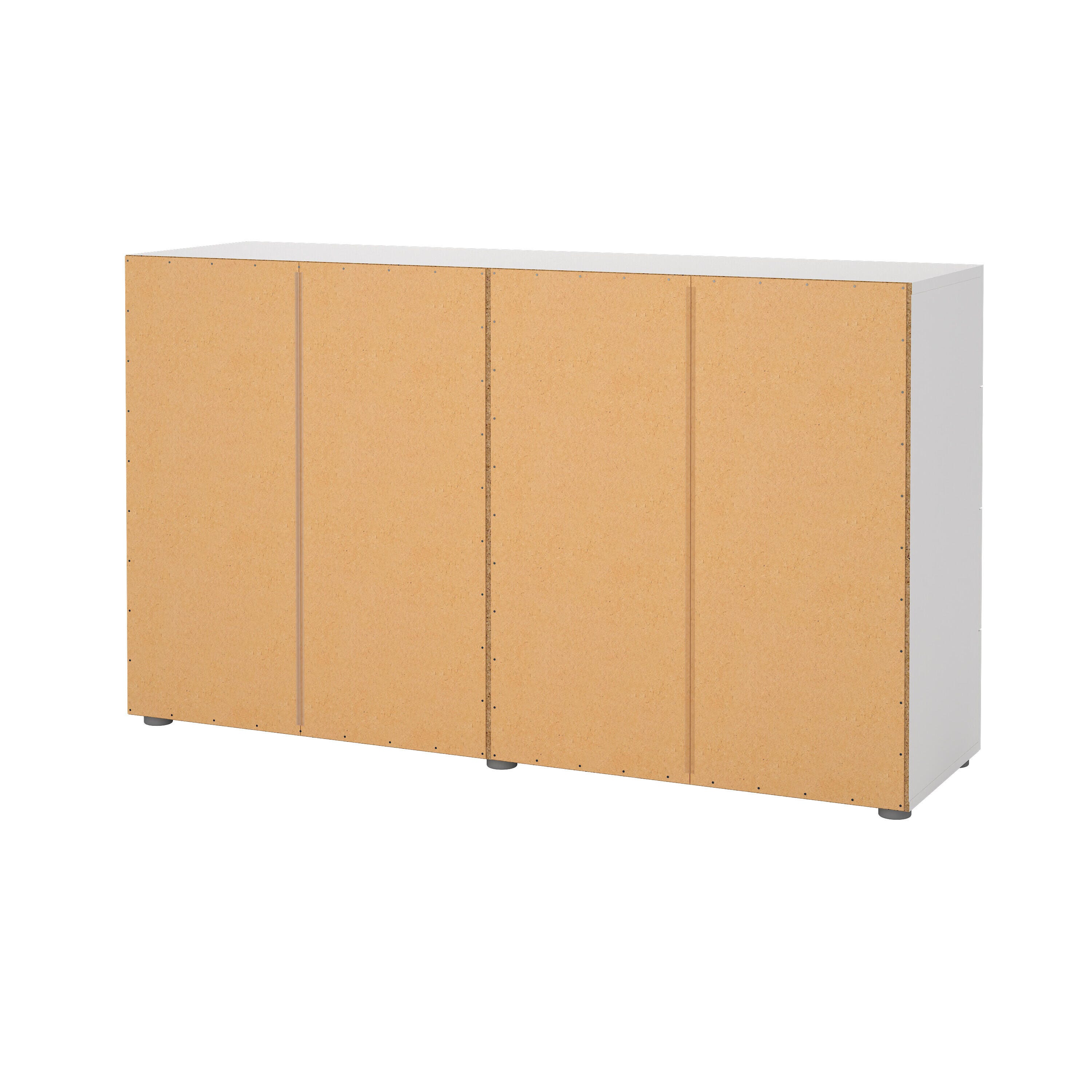 Tvilum Austin 55" 8 Drawer Double Dresser, White, large