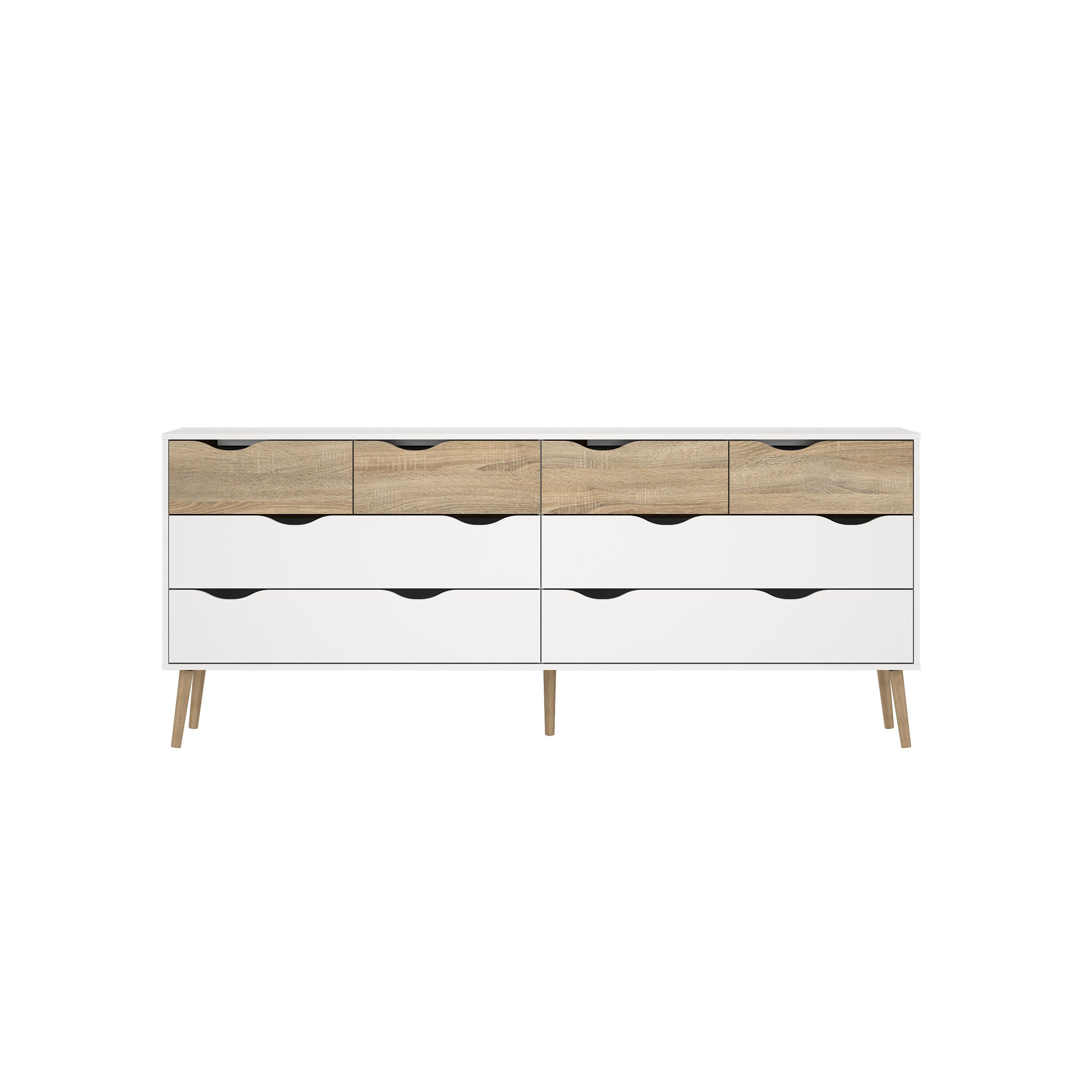 Tvilum Diana 77" 8 Drawer Double Dresser, , large