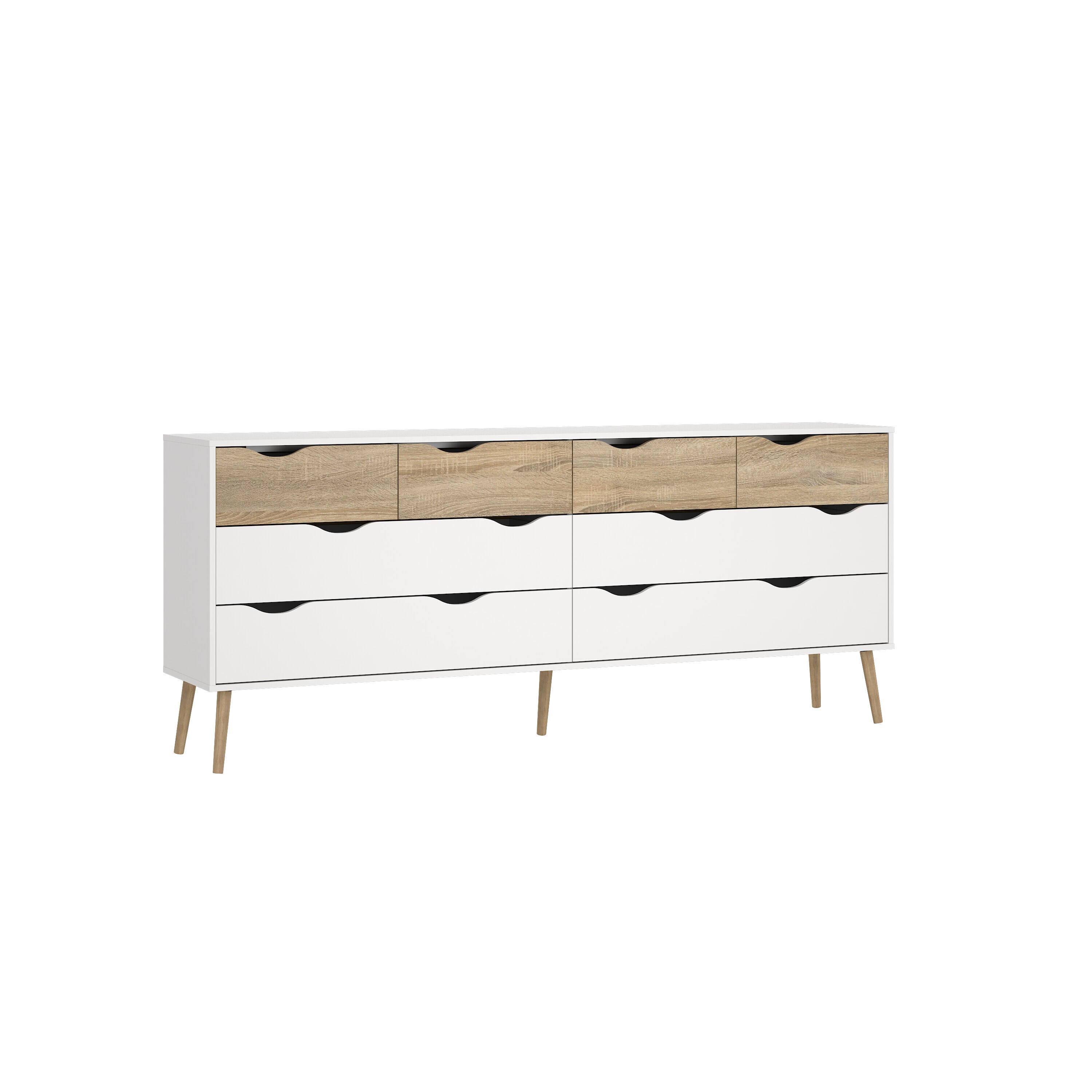 Tvilum Diana 77" 8 Drawer Double Dresser, , large