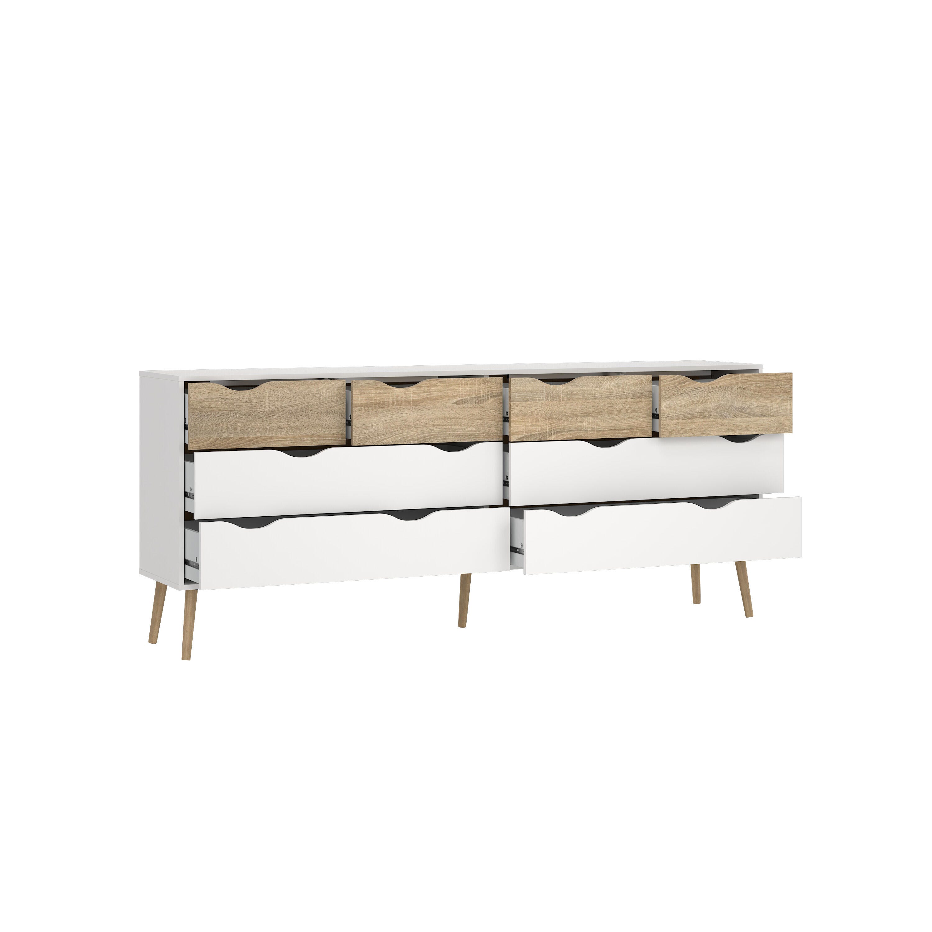 Tvilum Diana 77" 8 Drawer Double Dresser, , large