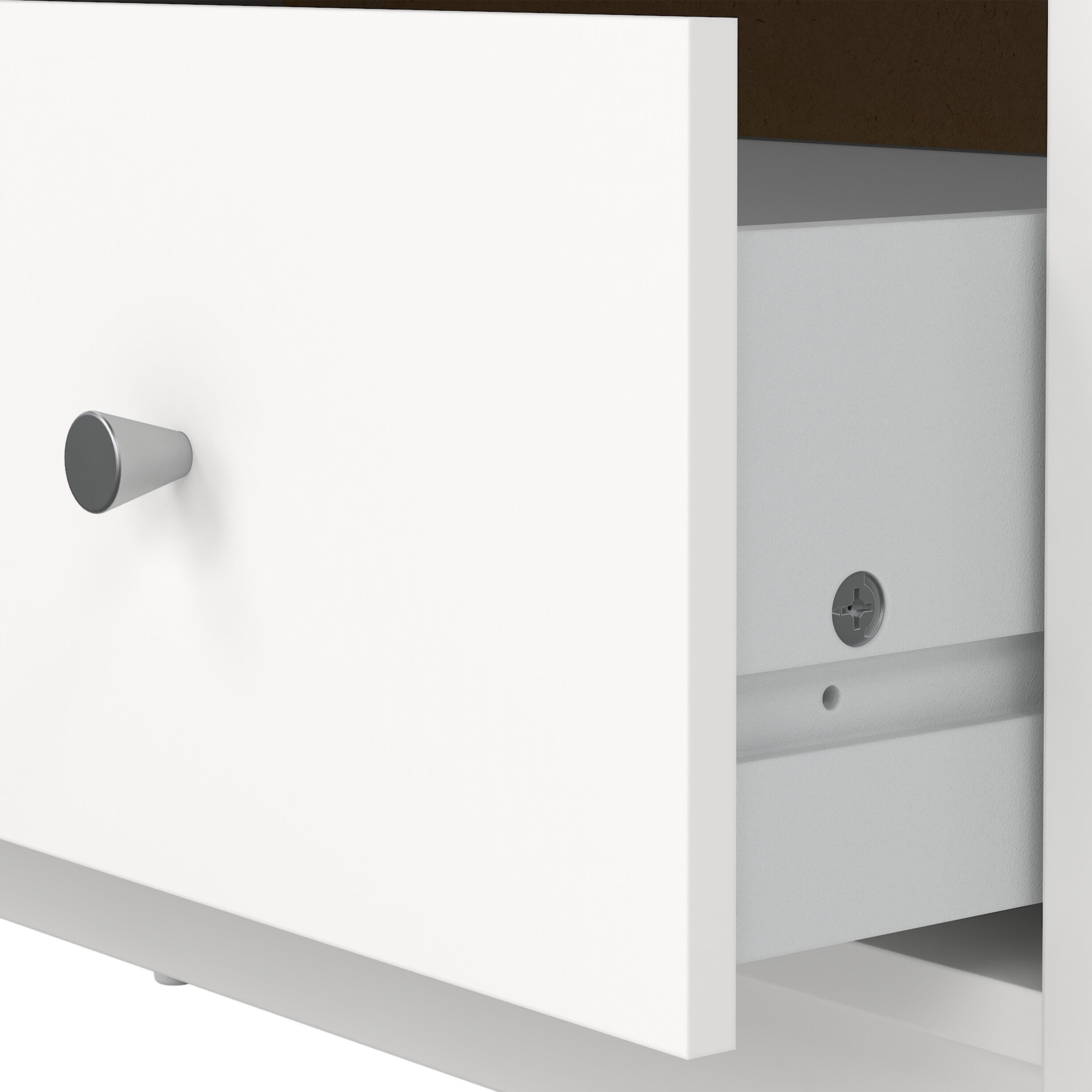 Tvilum May 6 Drawer Dresser with Chest and Nightstand, White, large