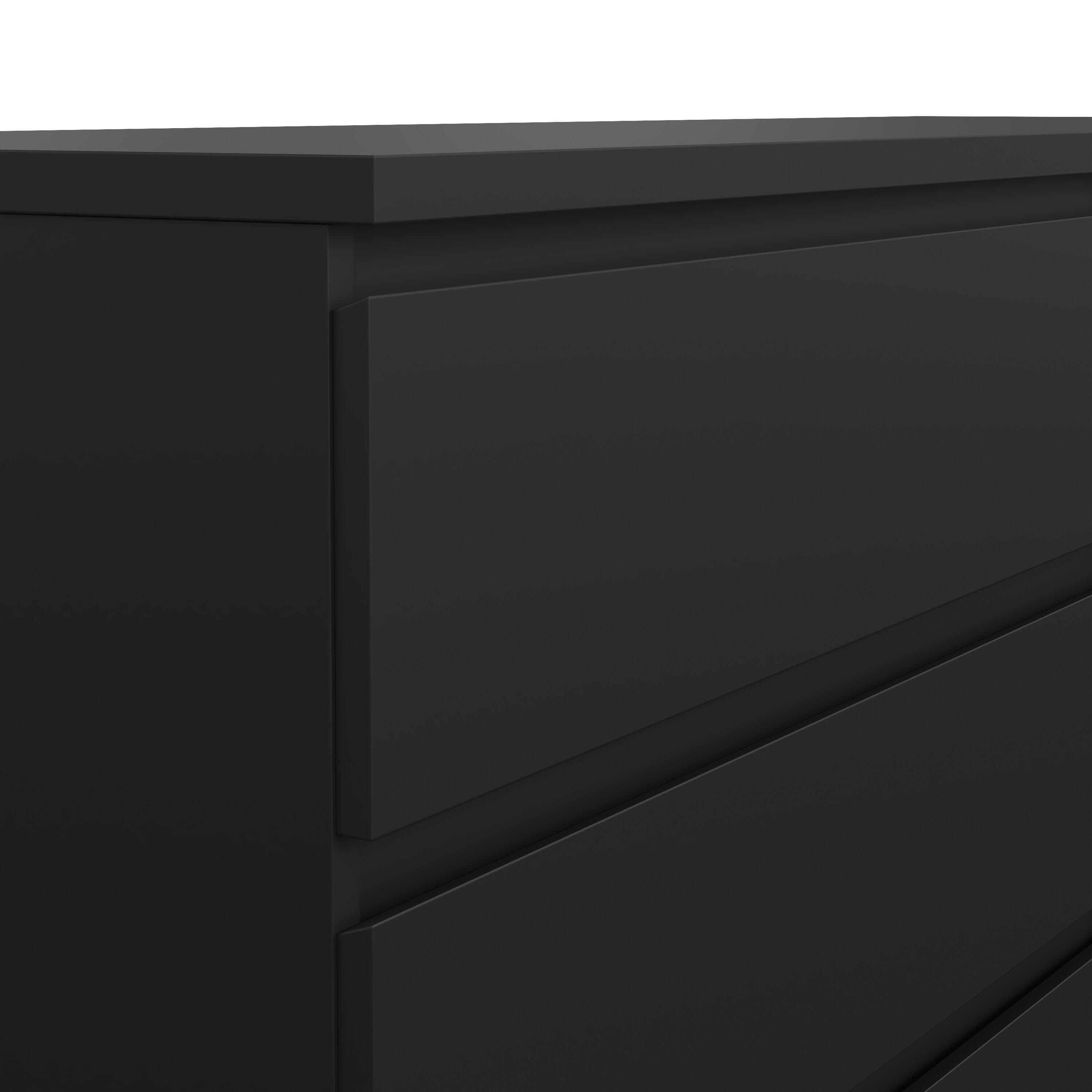 Tvilum Scottsdale 61" 6 Drawer Double Dresser, Black, large